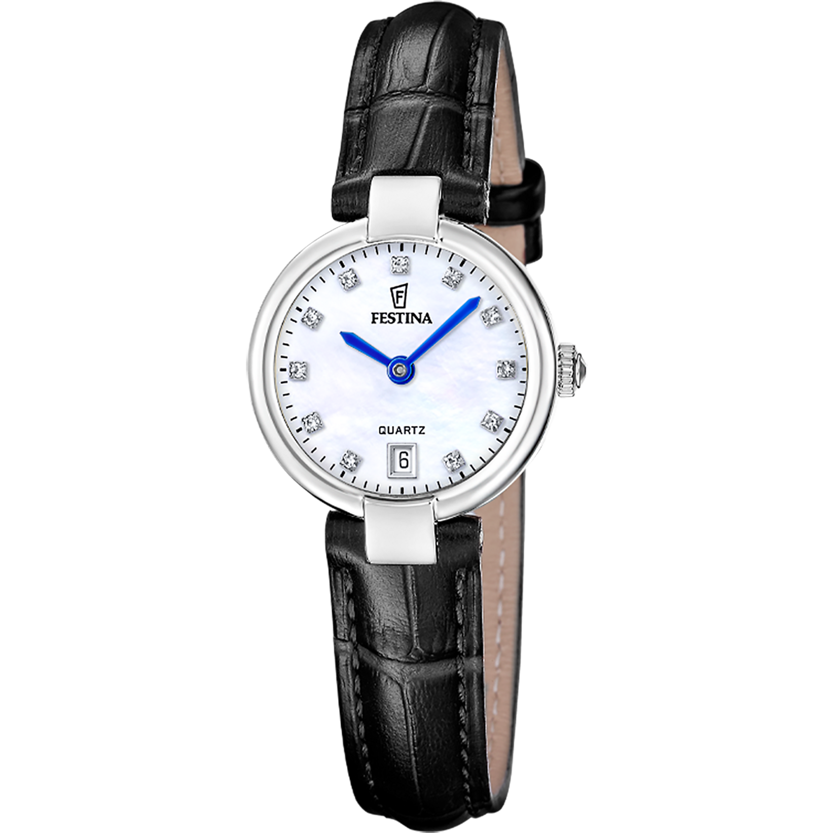 Festina Quarzuhr »Mademoiselle« Armbanduhr, Damenuhr, Lederarmband, analog, Tag