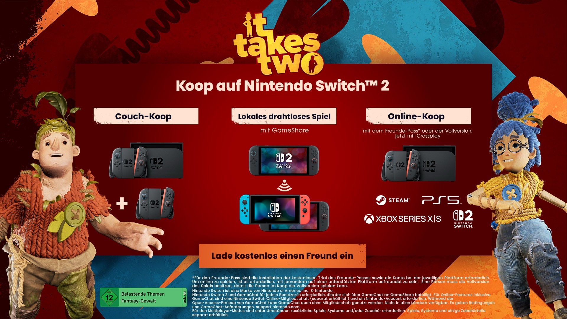 Electronic Arts Spielesoftware »Switch 2 It takes Two« Nintendo Switch 2