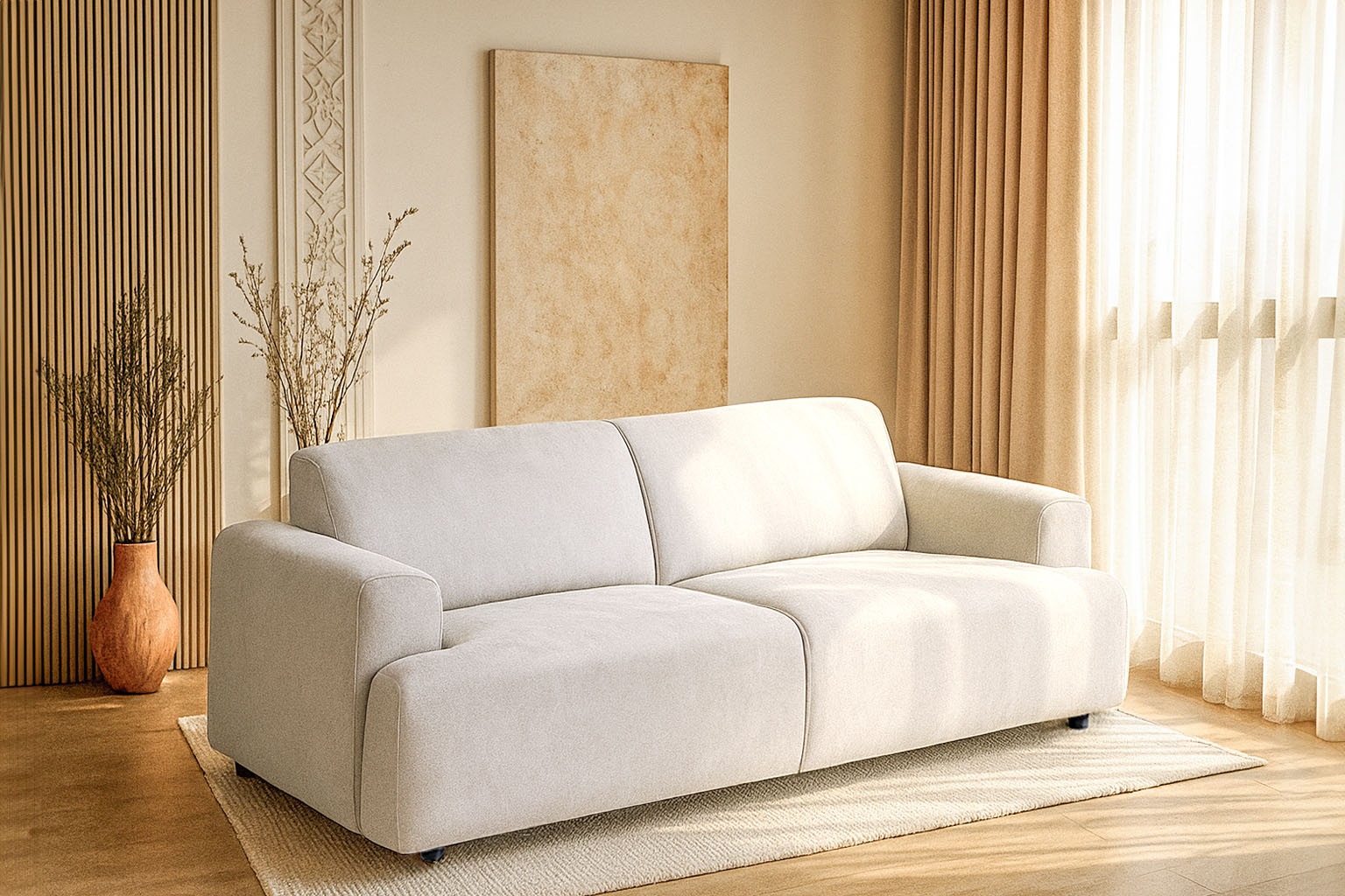 Home affaire 2,5-Sitzer »Linkka, Breite 217 cm« in einem weichen Chenille-S günstig online kaufen