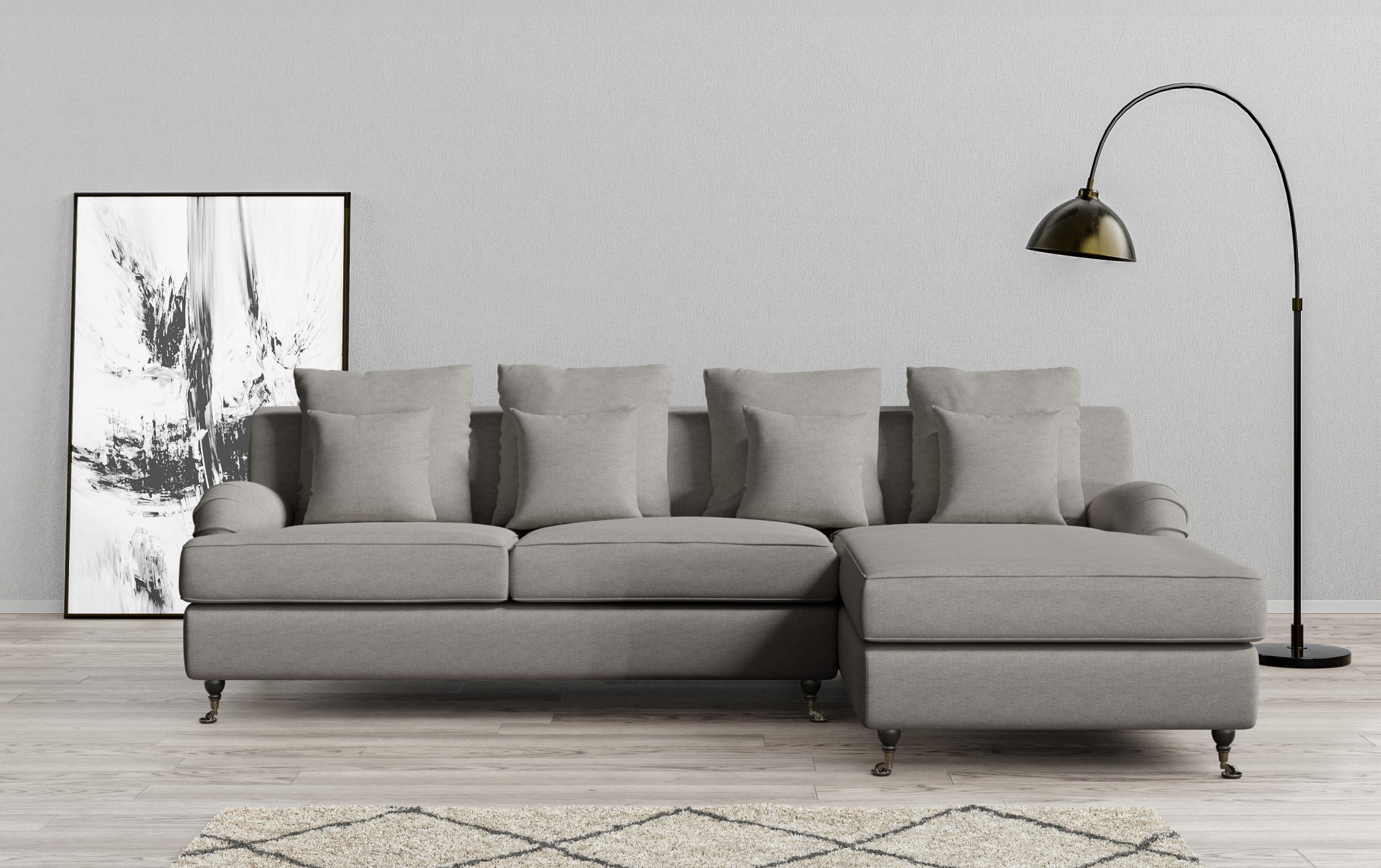 Guido Maria Kretschmer Home&Living Ecksofa "NORIN L-Form", zwei Fußarten: v günstig online kaufen