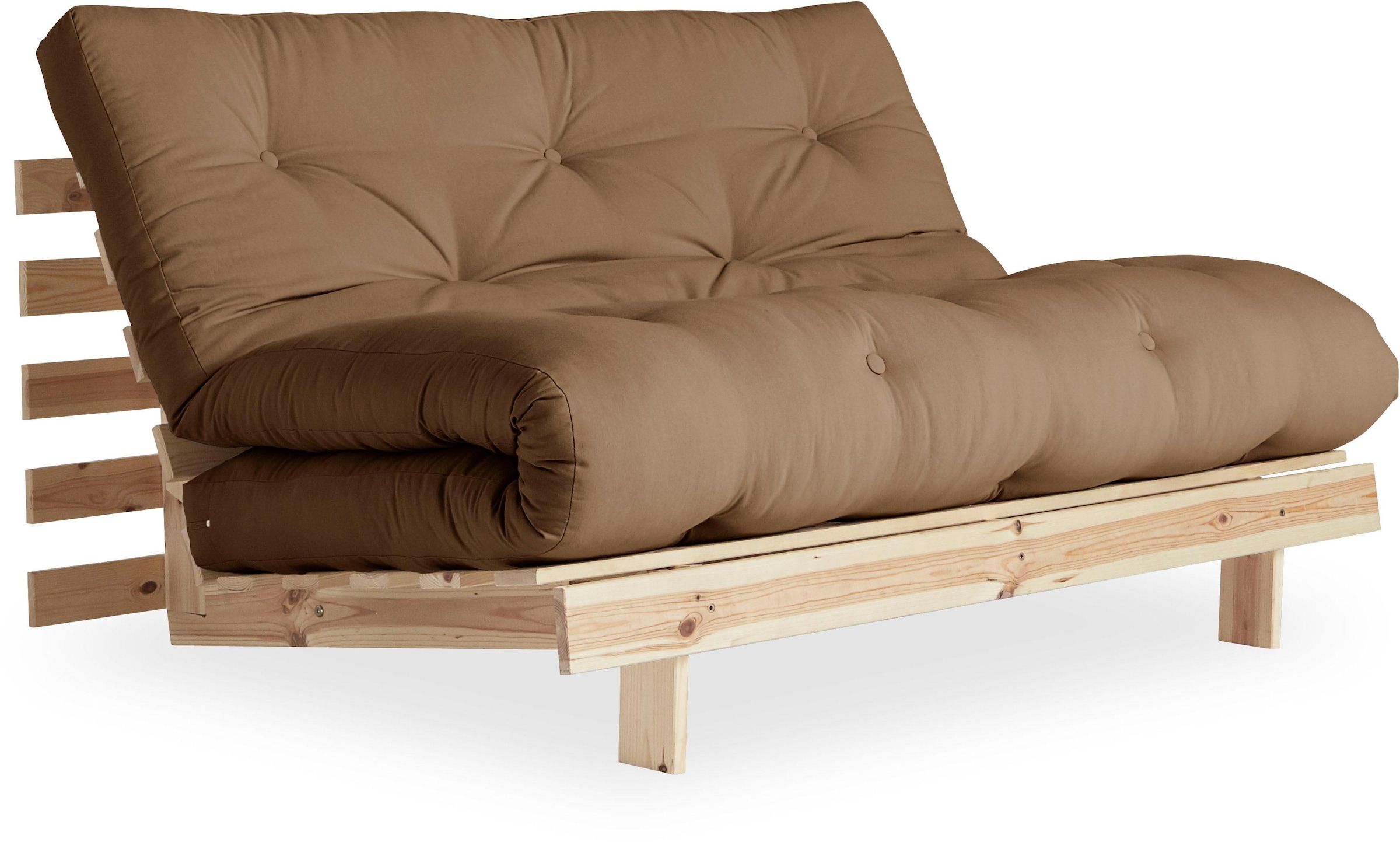 Karup Design Daybett »Roots Schlafsofa, Gästebett, Sofa inkl. Futonmatratze«, Liegefläche 90/140/160 x200 cm, FSC® zertifizierte Kiefer