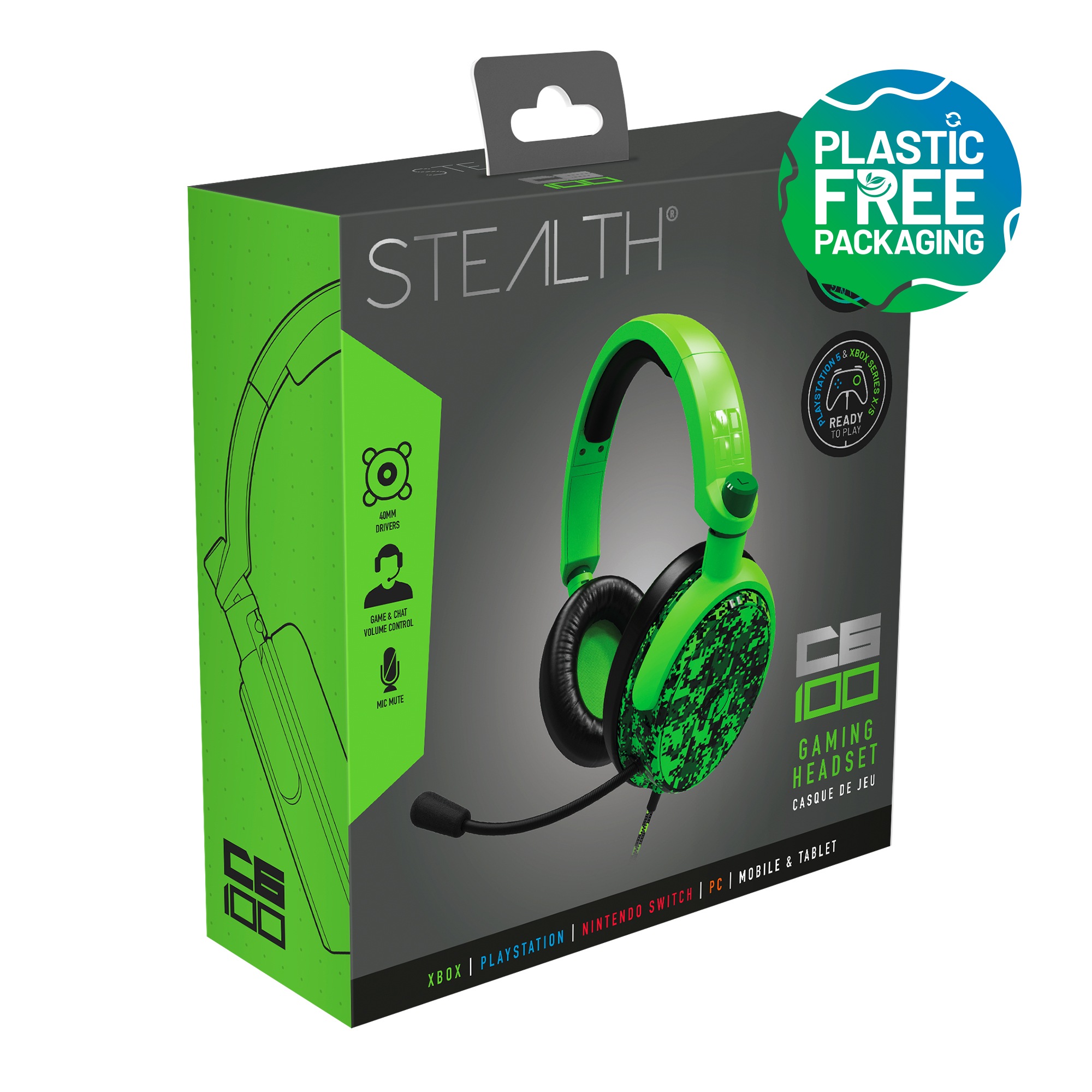 Stealth Gaming-Headset »Multiformat Gaming Headset C6-100 camouflage«