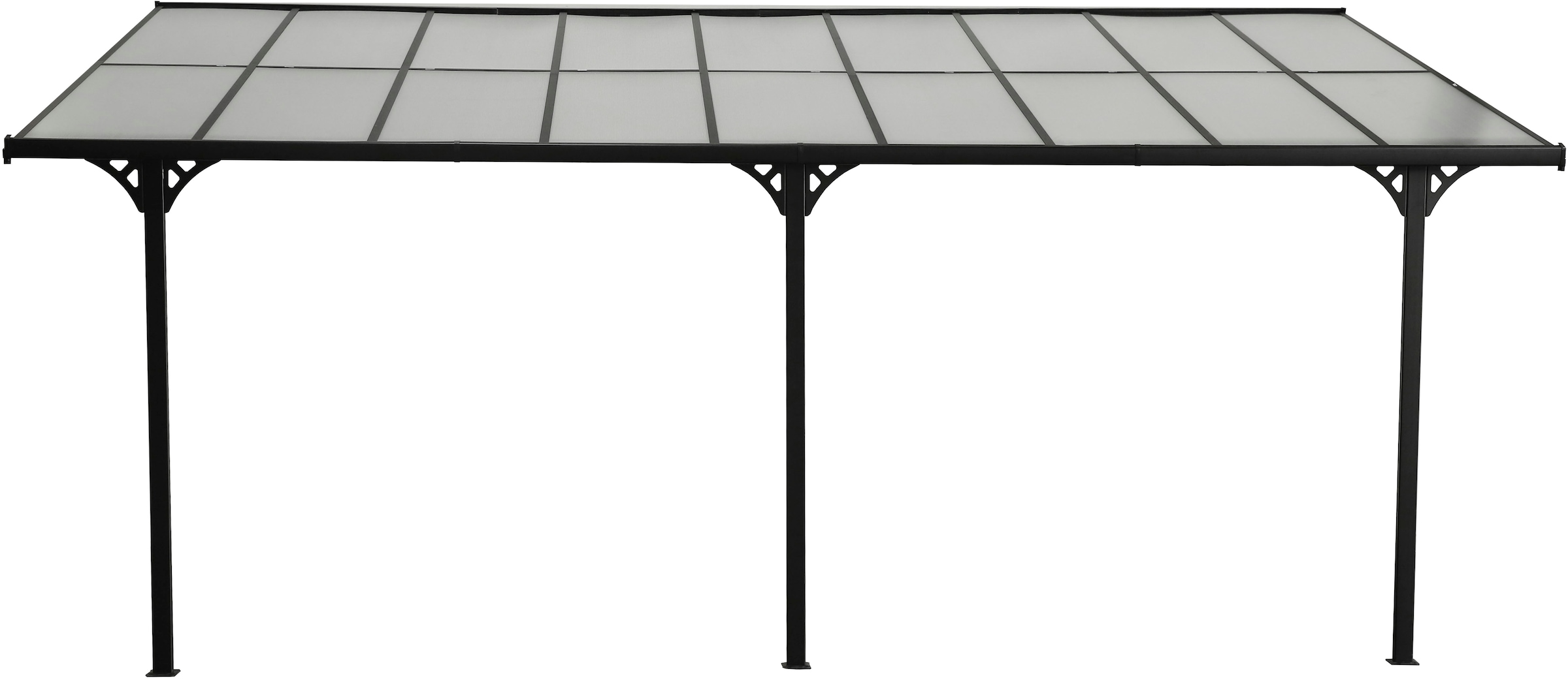 WESTMANN Terrassendach »Bruce«, Rahmen aus pulverbeschichtetem Aluminium, schwarz