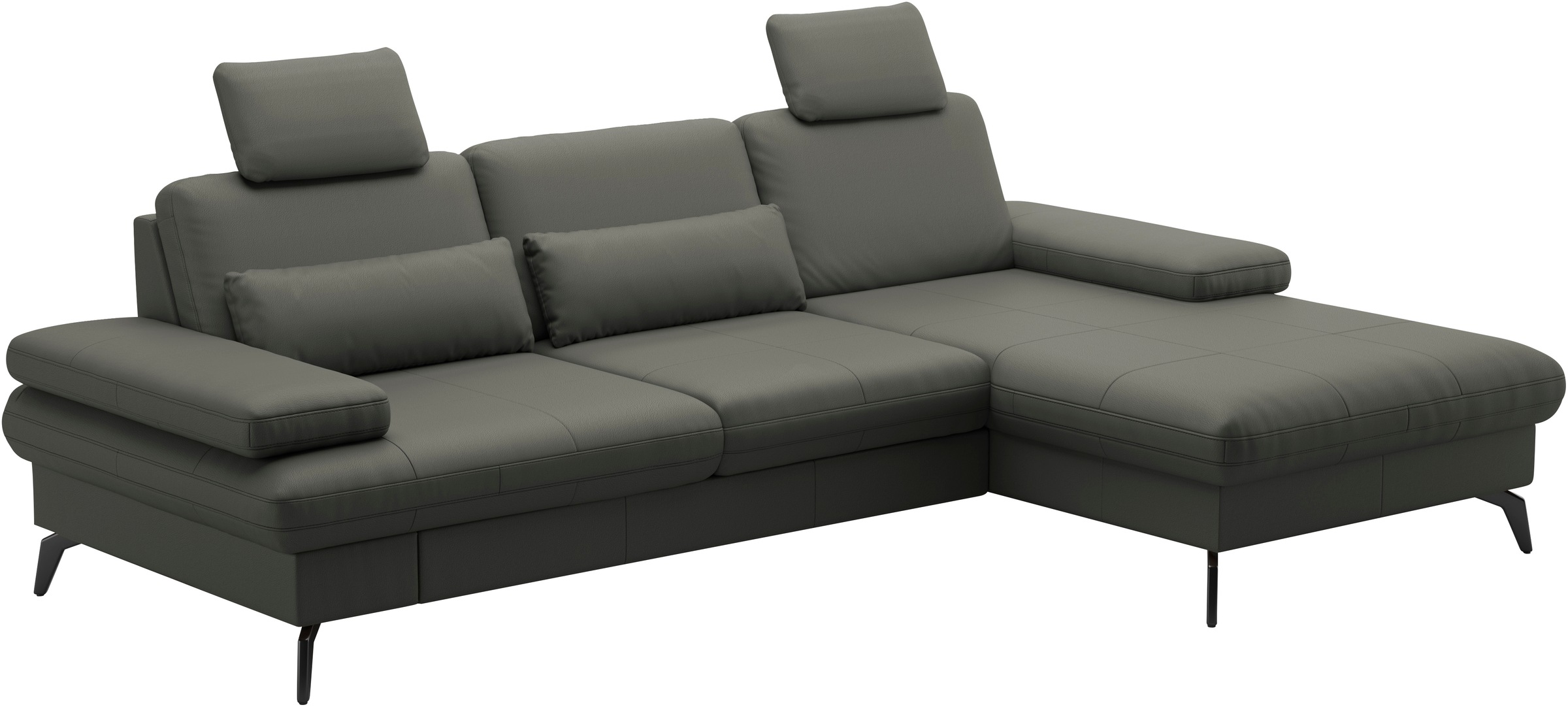 sit&more Ecksofa »Morris L-Form, inkl. Sitztiefenverstellung«, wahlweise mit Armteilverstellung, Bettfunktion & Bettkasten