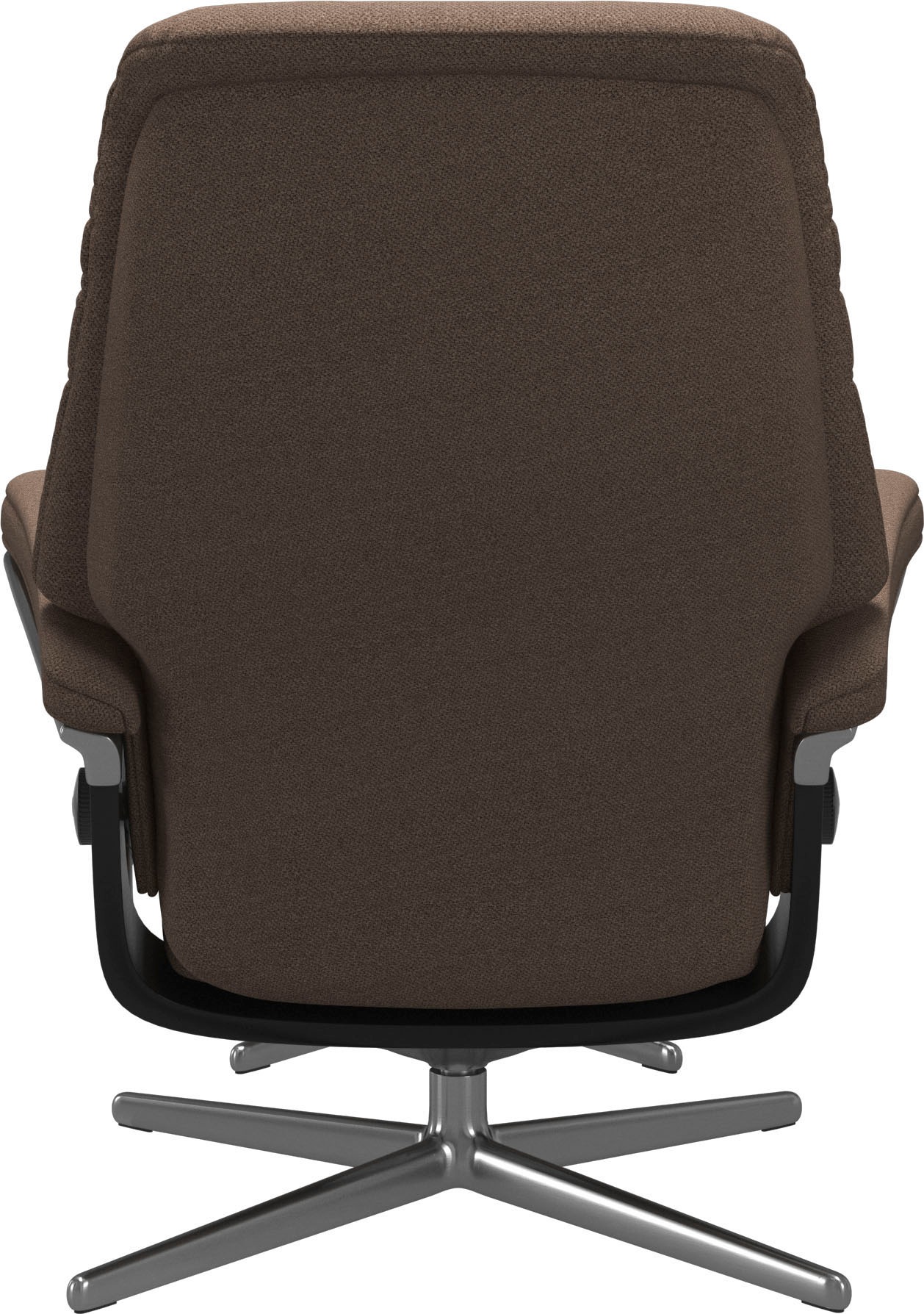 Stressless® Relaxsessel »Sunrise«, (Set, Relaxsessel mit Hocker), mit Hocker, mit Cross Base, Größe S, M & L, Holzakzent Schwarz