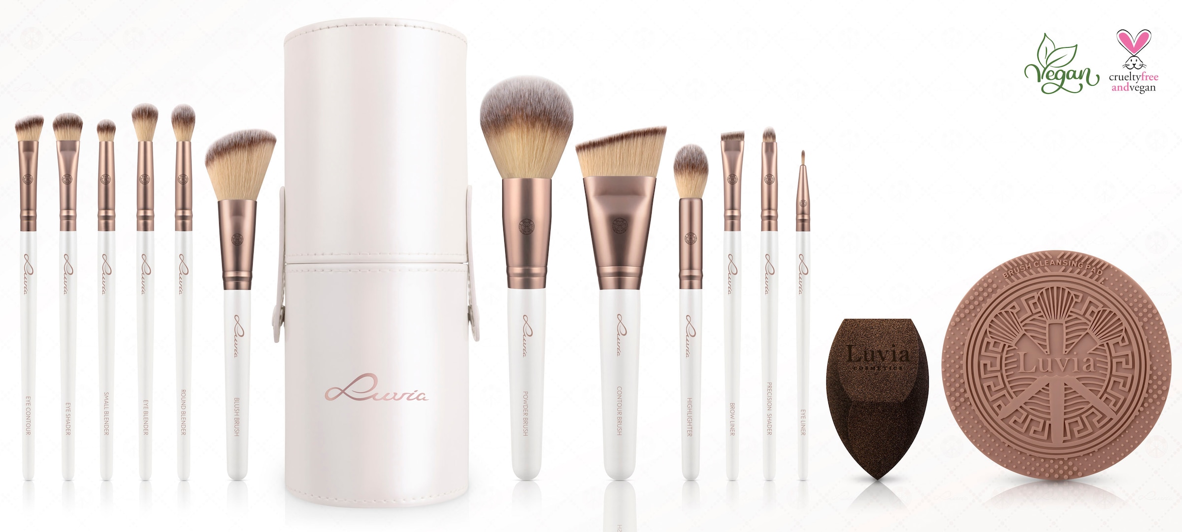 Luvia Cosmetics Kosmetikpinsel-Set »Prime Vegan Pro«, kaufen (15 online tlg.)