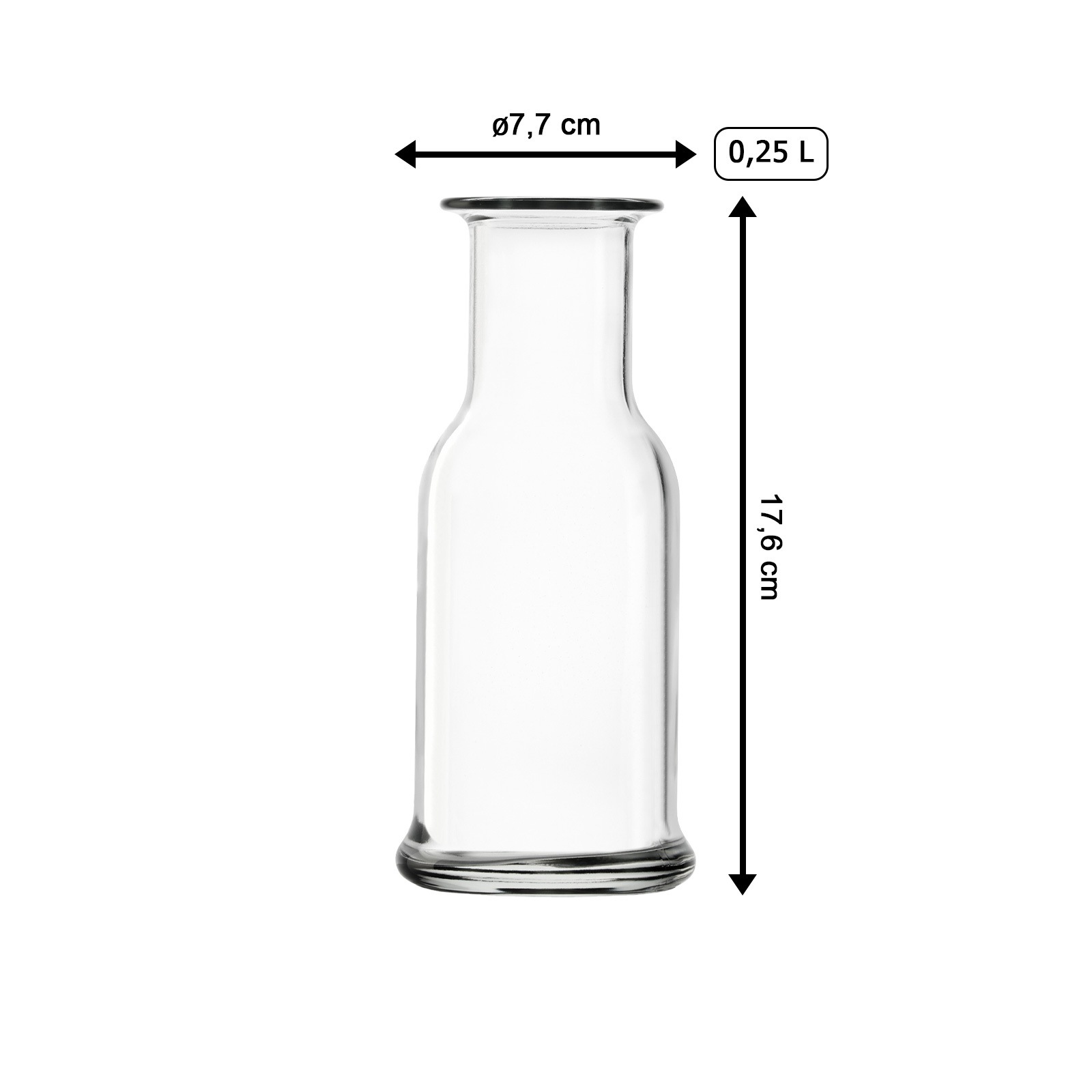 Stölzle Karaffe »Karaffen Purity 250 ml 3er Set transparent« günstig online kaufen