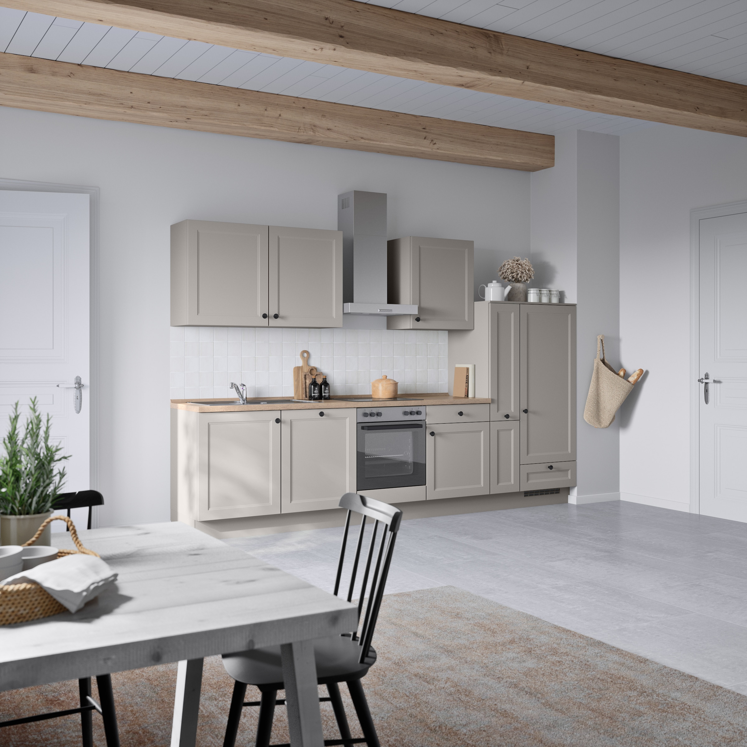 nobilia® Küchenzeile »"Cascada I"«, vormontiert, Ausrichtung wählbar, Breite 330 cm, wahlw. mit E-Geräten