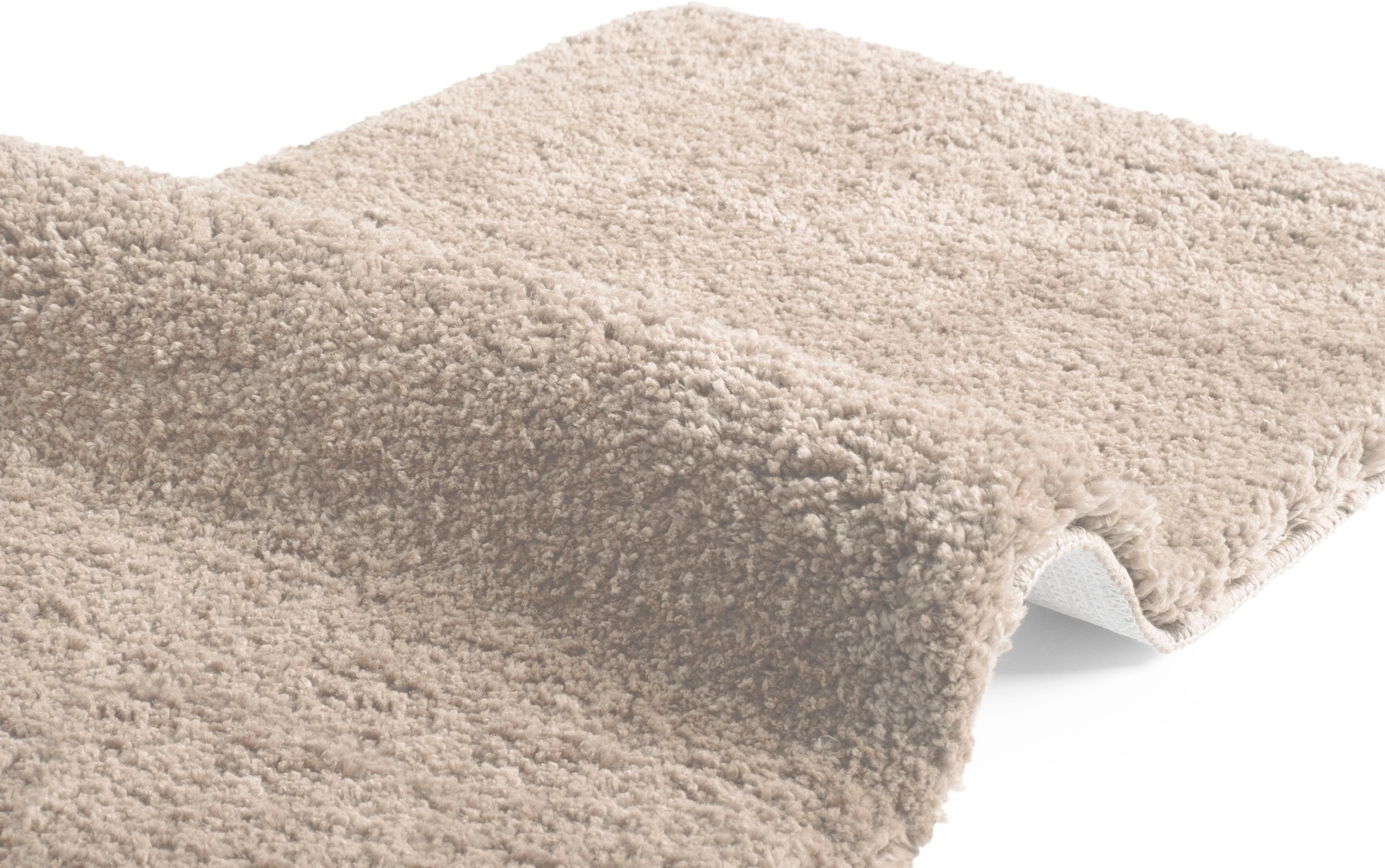 my home Badematte »Sanremo, Badvorleger, Badezimmer Teppich, sehr weich«, rutschhemmend beschichtet, fußbodenheizungsgeeignet-schnell trocknend, Badteppich, unifarben, rechteckig, rund & als 3-tlg. Set erhältlich
