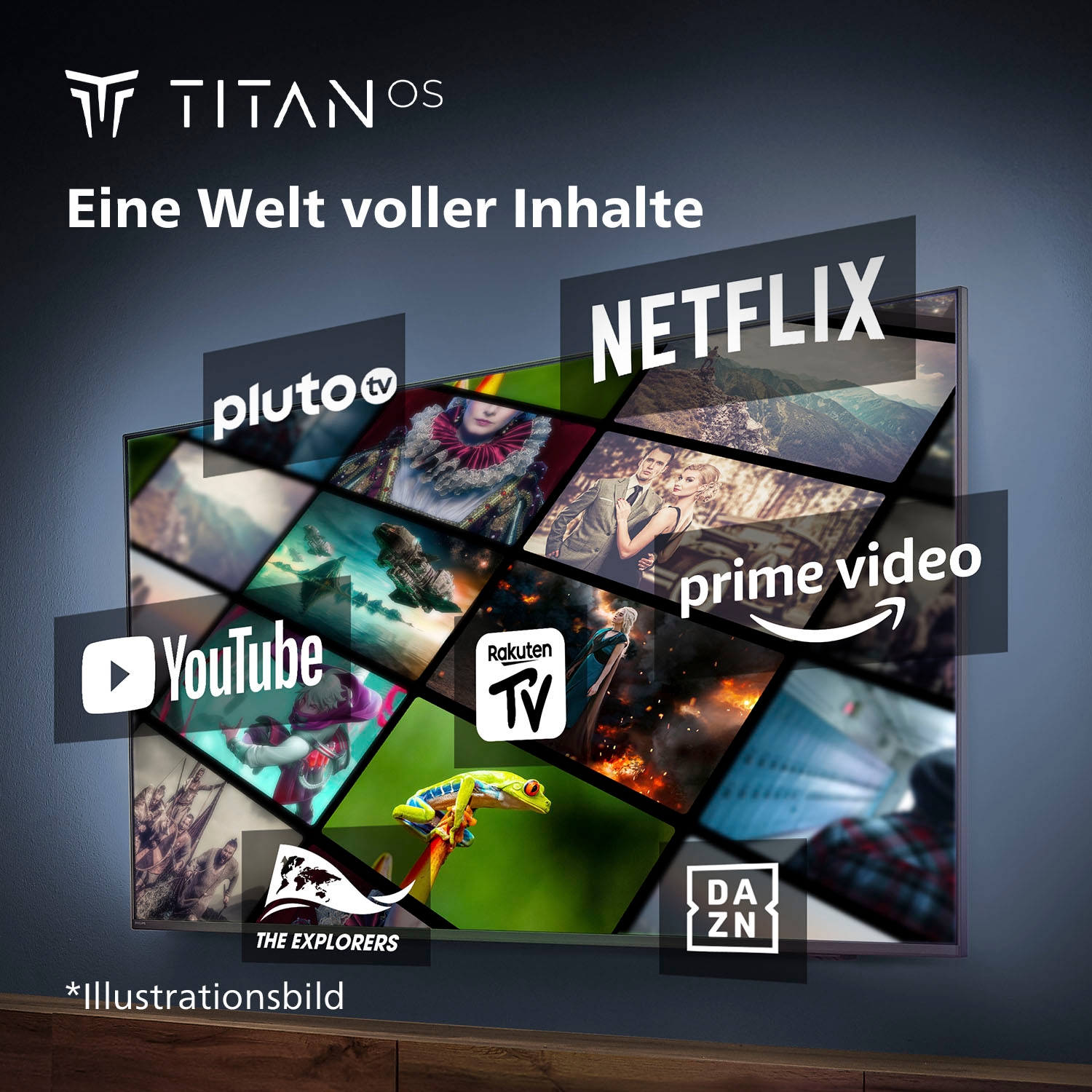 Philips LED-Fernseher »50PUS7609/12«, 4K Ultra HD, Smart-TV