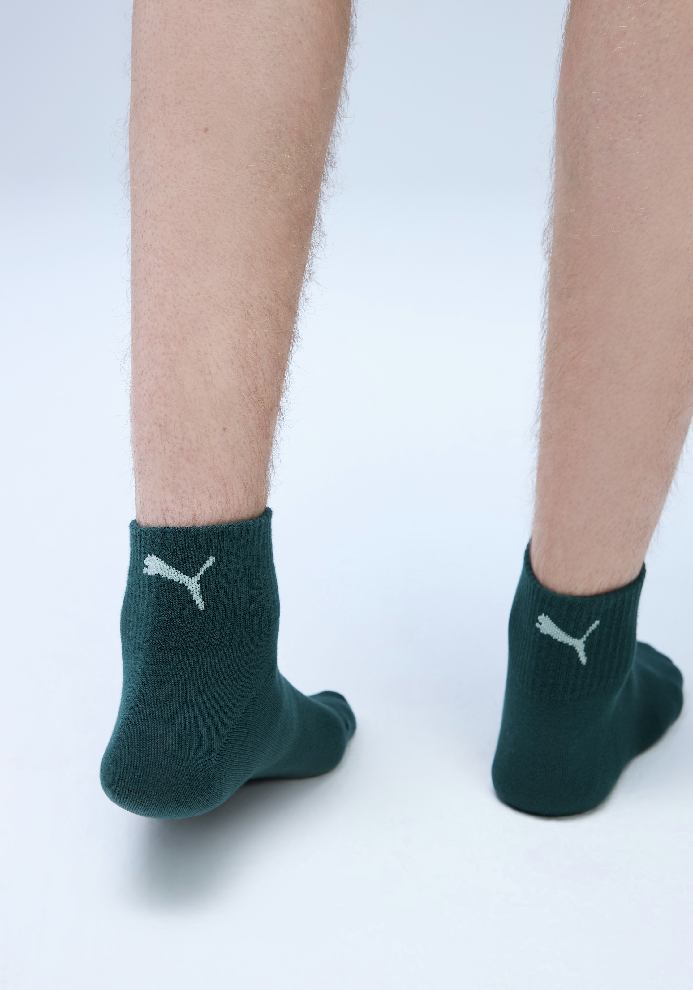 PUMA Kurzsocken »PUMA UNISEX LOGO STACKING QUARTER« 3 Paar, 