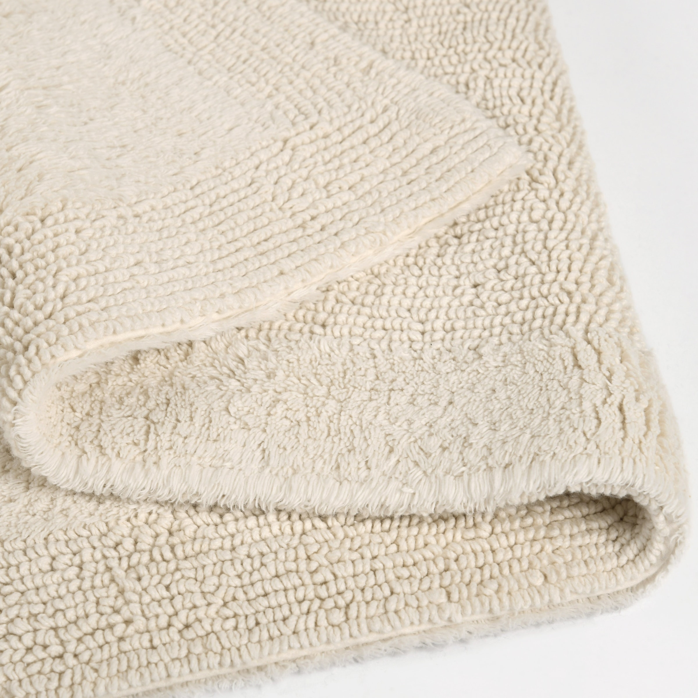 my home Badematte »Kapra, Badvorleger, Badezimmer Teppich«, beidseitig nutzbar-fußbodenheizungsgeeignet-strapazierfähig, mit Bordüre, Badteppich, Badematte, Baumwolle
