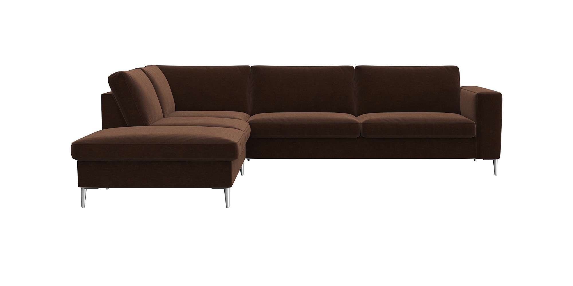 FLEXLUX Ecksofa "Fiore, super Sitzkomfort durch Kaltschaum im Sitz, L-Form" günstig online kaufen