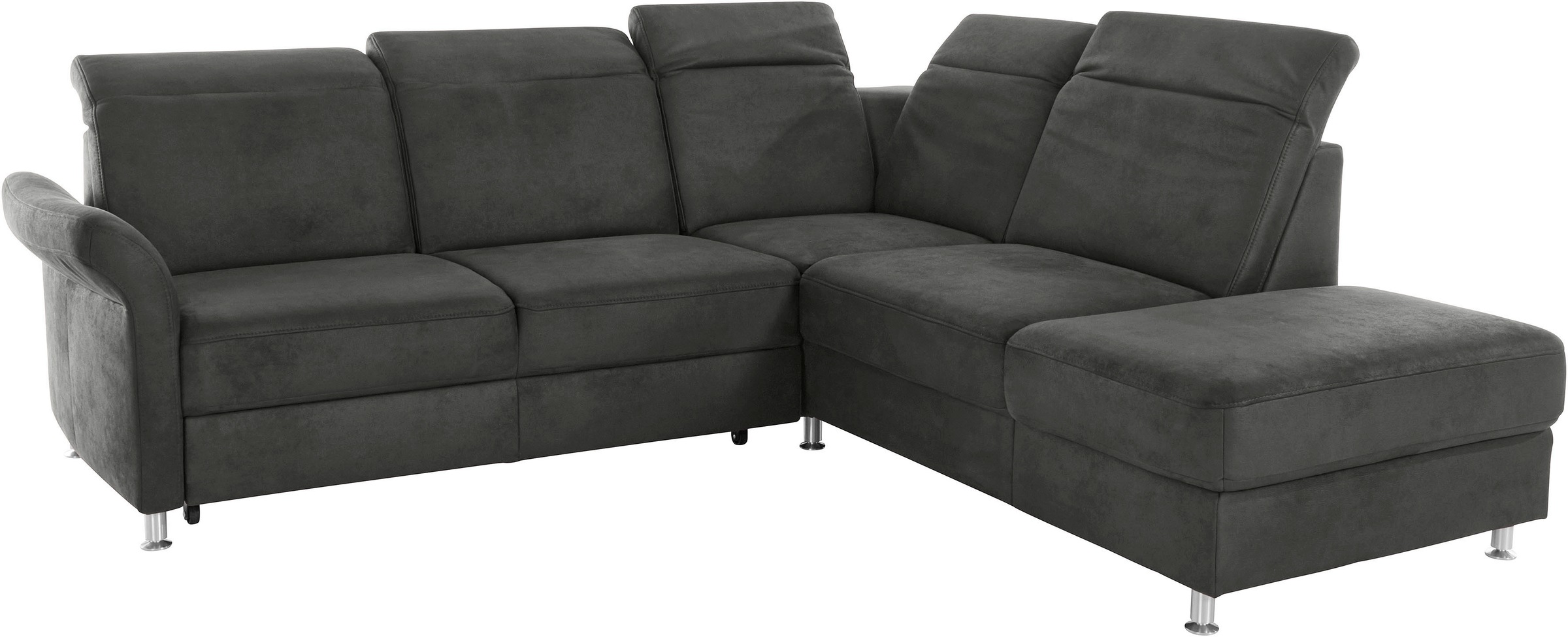 sit&more Ecksofa »Darwin L-Form«, inklusive Federkern, wahlweise mit Kopfteilverstellung, Bettfunktion
