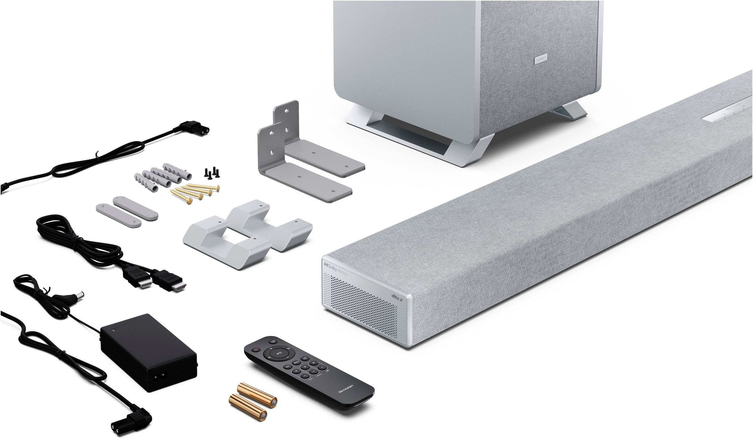 Sharp Soundbar »HT-SBW55121 5.1.2 Dolby Atmos®/DTS:X® mit Drahtlos-Subwoofer«