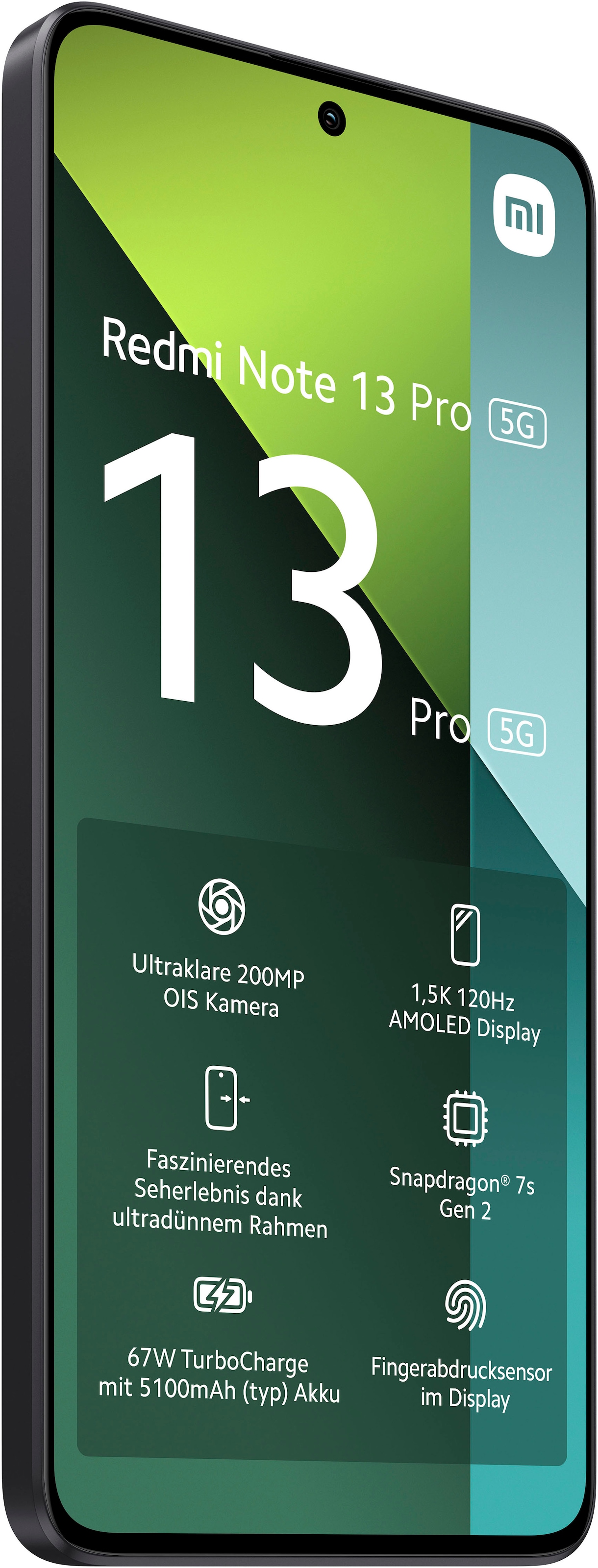 3. Bild von Xiaomi Smartphone »Redmi Note 13 Pro 5G 8+256GB«, Midnight Black, 16,94 cm/6,67 Zoll, 200 MP Kamera