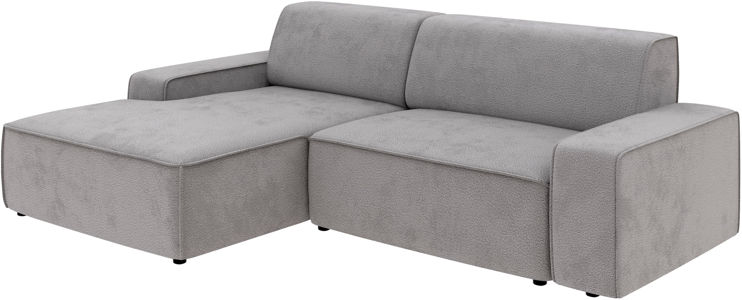 TRENDMANUFAKTUR Ecksofa »Graz, wahlweise mit Sitzvorschub und Bettkasten, L-Form, Breite 246 cm«, in Cord-, haustierfreundlichem LEO Struktur- oder LUMOS-3D-Bezug
