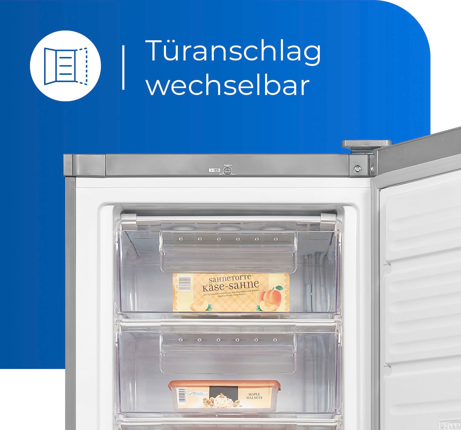 6. Bild von exquisit Gefrierschrank »GS280-H-040E«, 173 cm hoch, 60 cm breit, 242 L Volumen, 4 Sterne Gefrieren