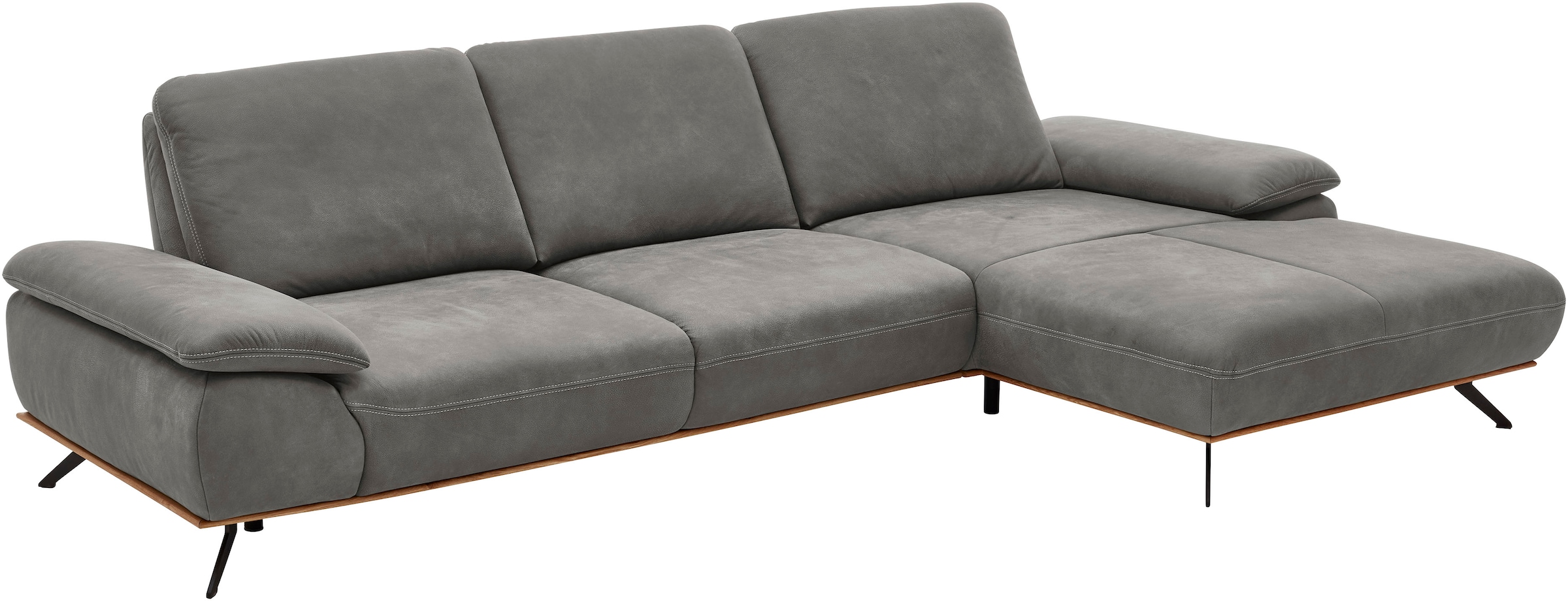 Die PlanBar Ecksofa »PN-EM18063 L-Form«, wahlweise mit echt bezogenem Rücke günstig online kaufen