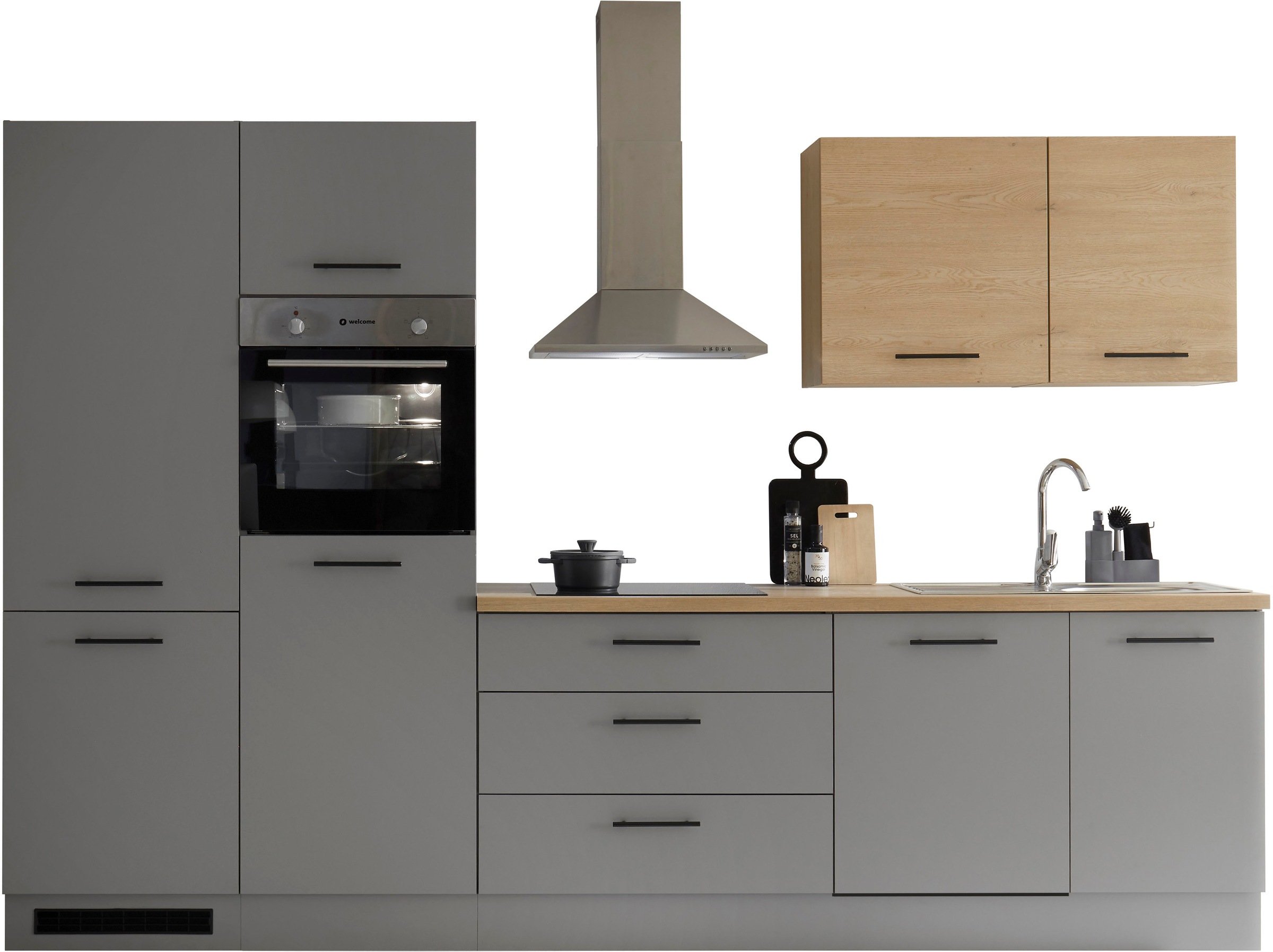 KOCHSTATION Küchenzeile "KS-Malfi" Breite 320cm, wahlweise mit E-Geräten, A günstig online kaufen