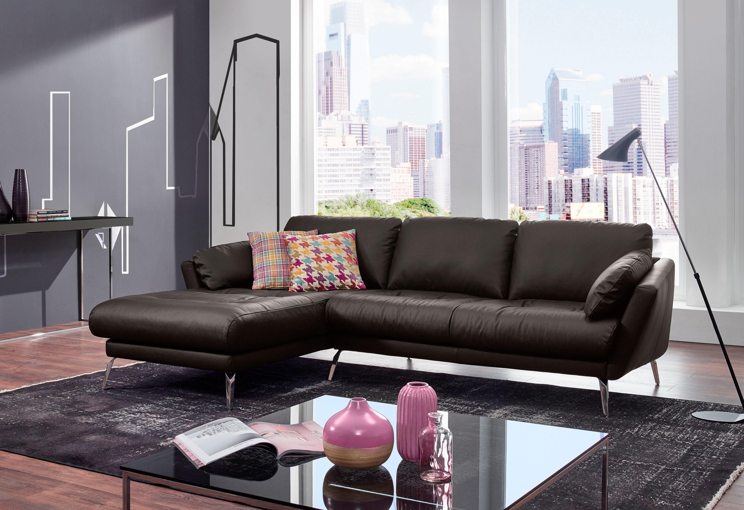 W.SCHILLIG Ecksofa »softy, Designsofa, zeitlos und elegant, hoher Sitzkomfo günstig online kaufen