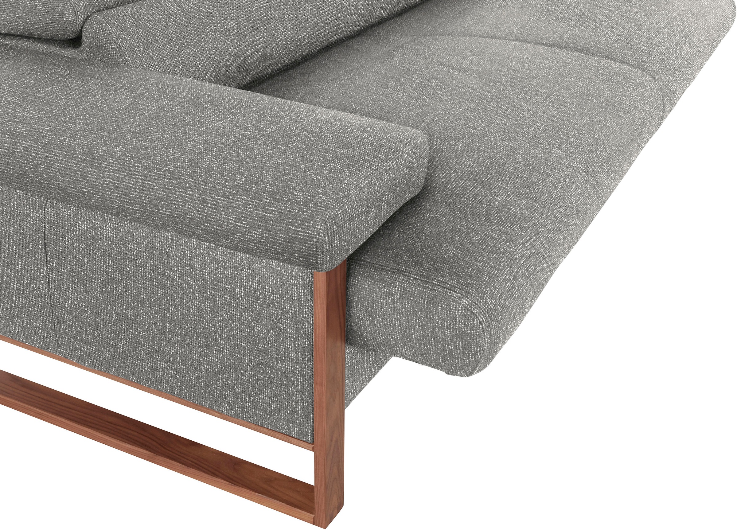 W.SCHILLIG 2-Sitzer »finn«, German Design Award 2016, Fußgestell Nussbaum natur, Breite 210 cm