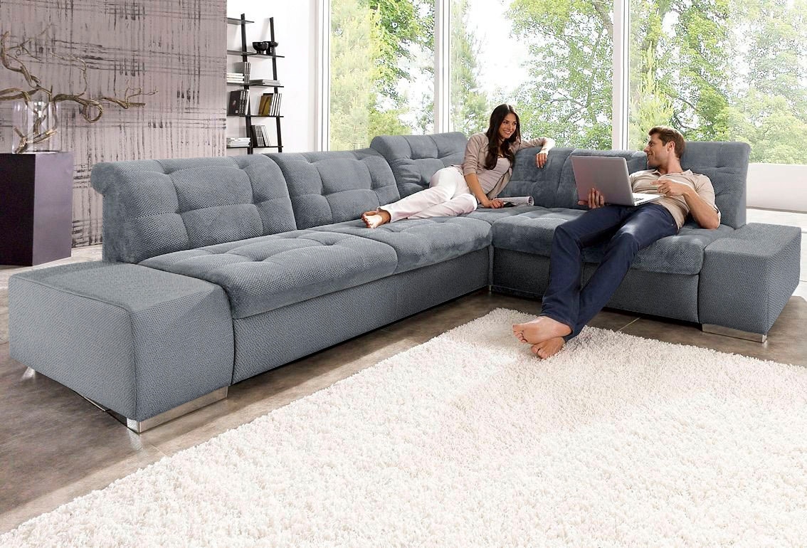sit&more Ecksofa »Pale L-Form«, inklusive Kopfteilverstellung, wahlweise mit Bettfunktion