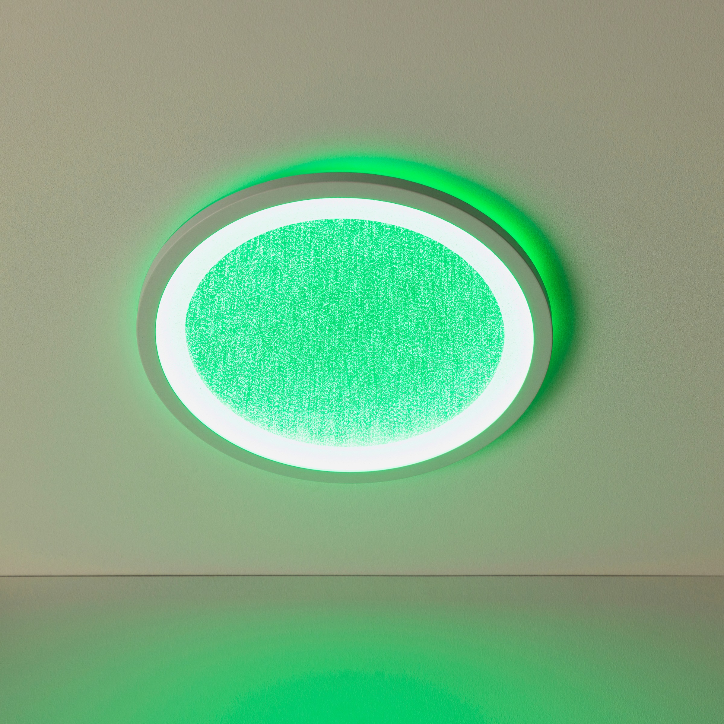 BreLight LED Deckenleuchte »Tanida«, LED-Deckenlampe, Glitzereffekt, RGB, dimmbar, 2200lm, 3000-6500K, weiß