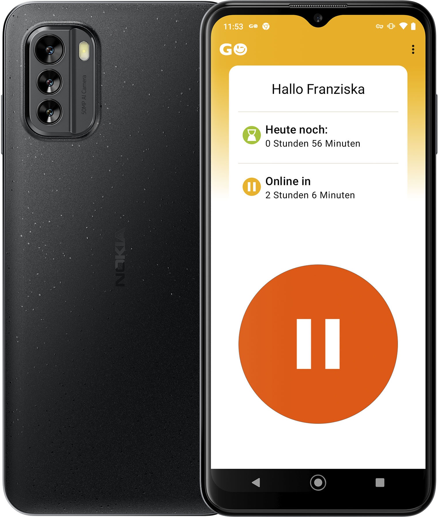 5. Bild von Nokia Smartphone »Prokids Phone – G60«, Pure Black, 16,71 cm/6,58 Zoll, 50 MP Kamera