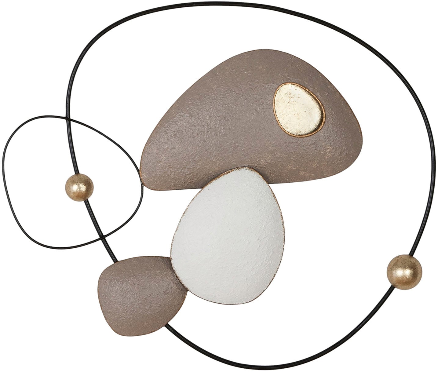 Casablanca by Gilde Wanddekoobjekt »Wandrelief Endoso beige H. 52 cm«, (1 S günstig online kaufen