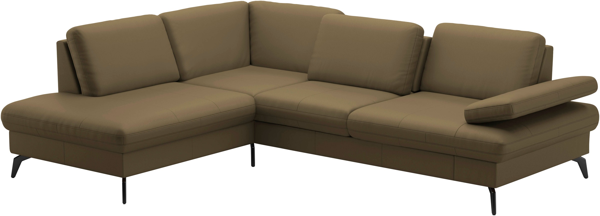 sit&more Ecksofa »Morris L-Form, inkl. Sitztiefenverstellung«, wahlweise mit Armteilverstellung, Bettfunktion & Bettkasten