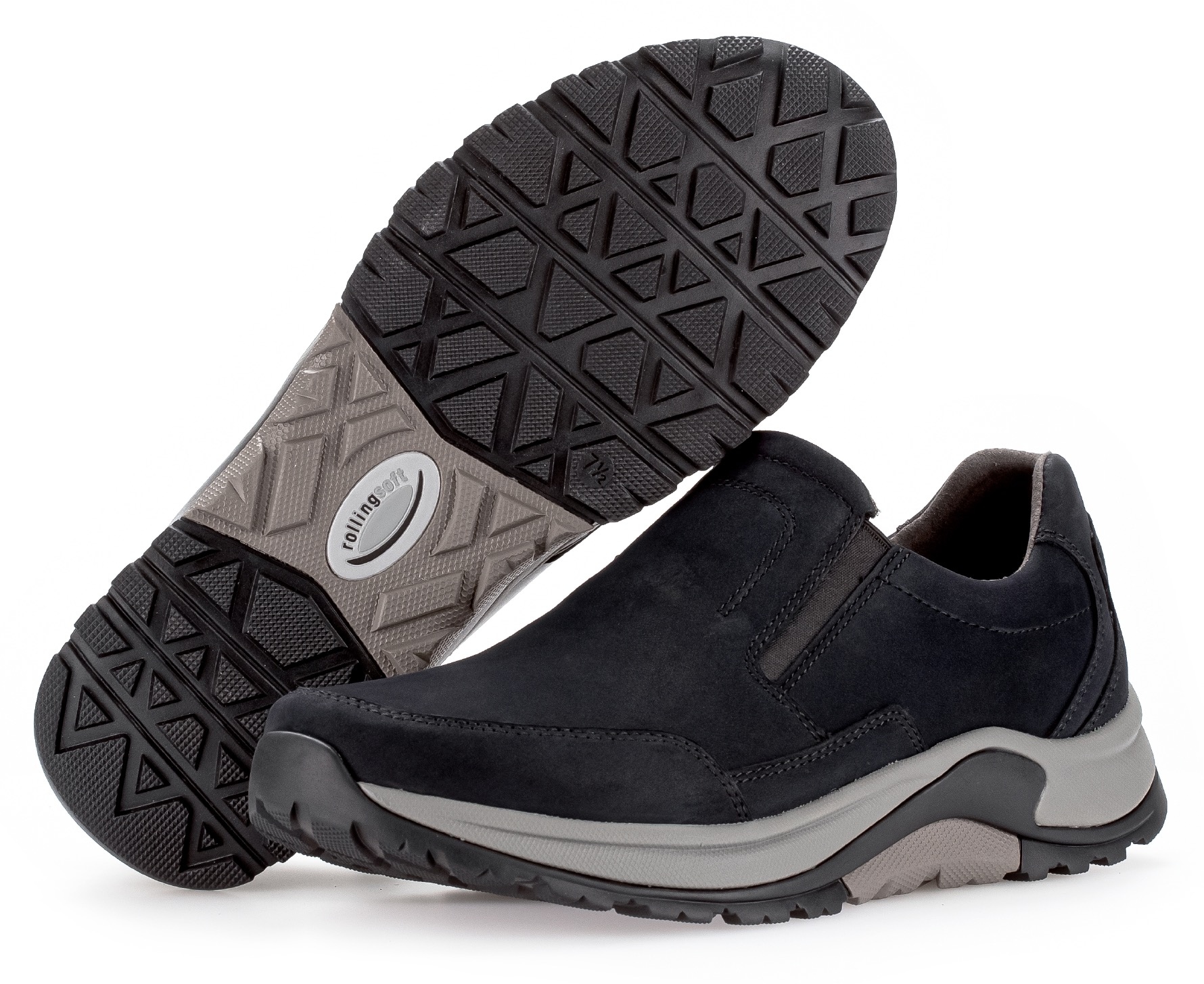 Gabor Rollingsoft Slip-On Sneaker  ,  Slipper, Schupfschuh, Freizeitschuh, Schuhweite G 1/2 (= weit)