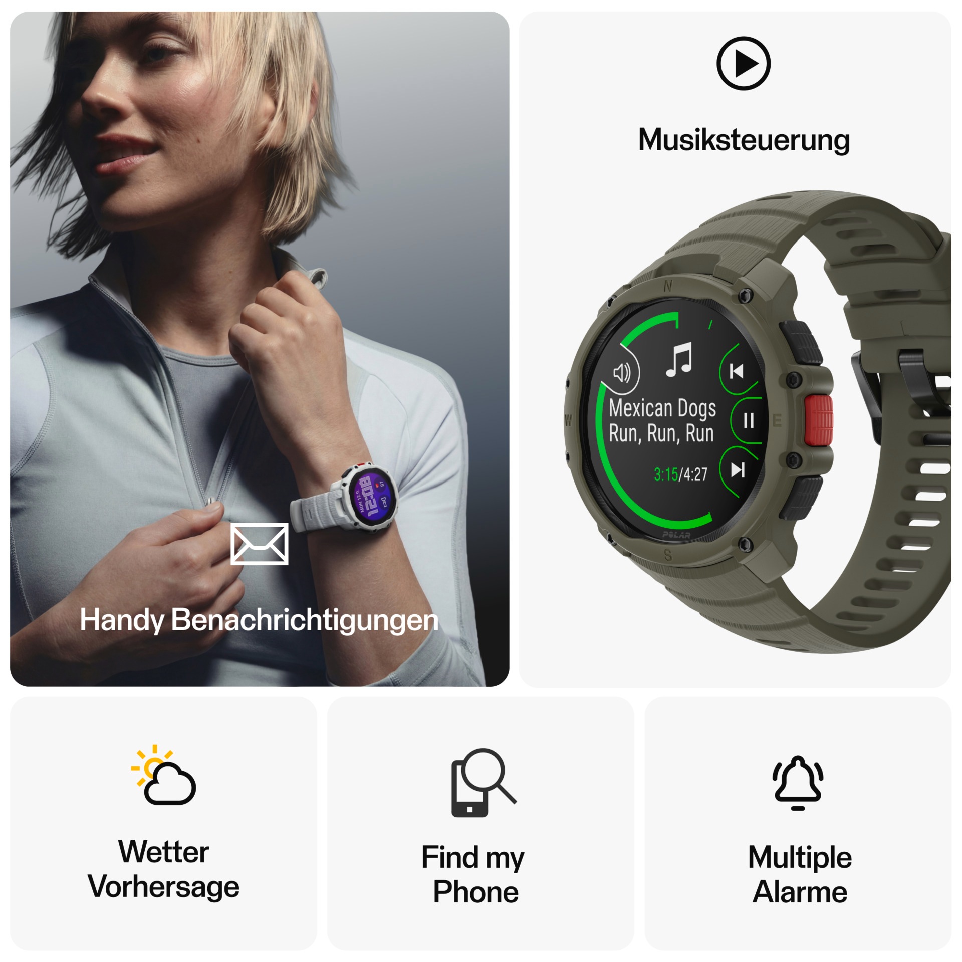 Polar Smartwatch »Street X«(/ 1,28 ″)