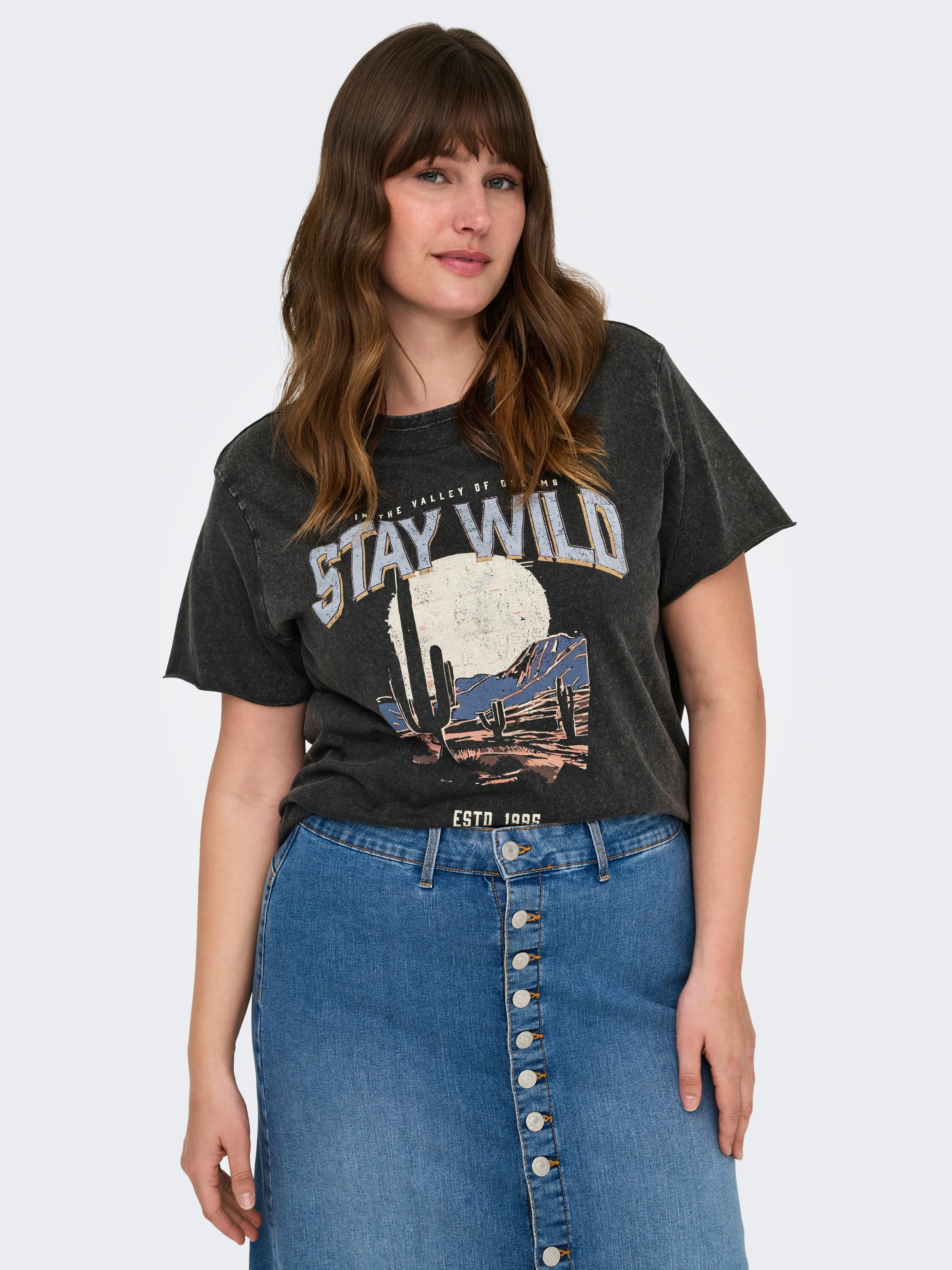 Only Carmakoma T-Shirt »Carlucy Life Reg S/S Top Jrs Noos«