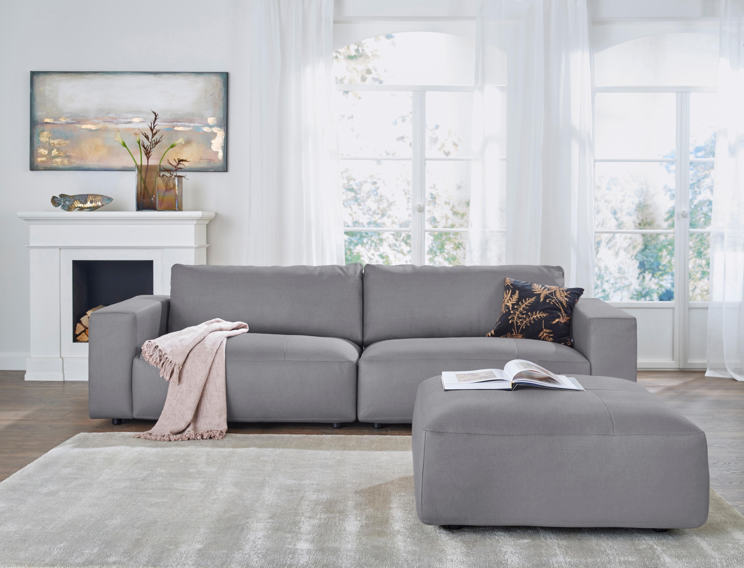 Musterring Big-Sofa »LUCIA«, in vielen Qualitäten und 4 unterschiedlichen Nähten, 3-Sitzer