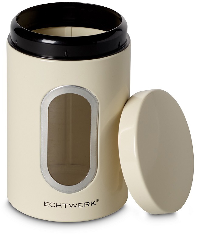 ECHTWERK Vorratsdose, (Set, 3 tlg.), Aufbewahrungsbehälter mit Luftdichtem Deckel, Sichtfenster, 1,4 Liter