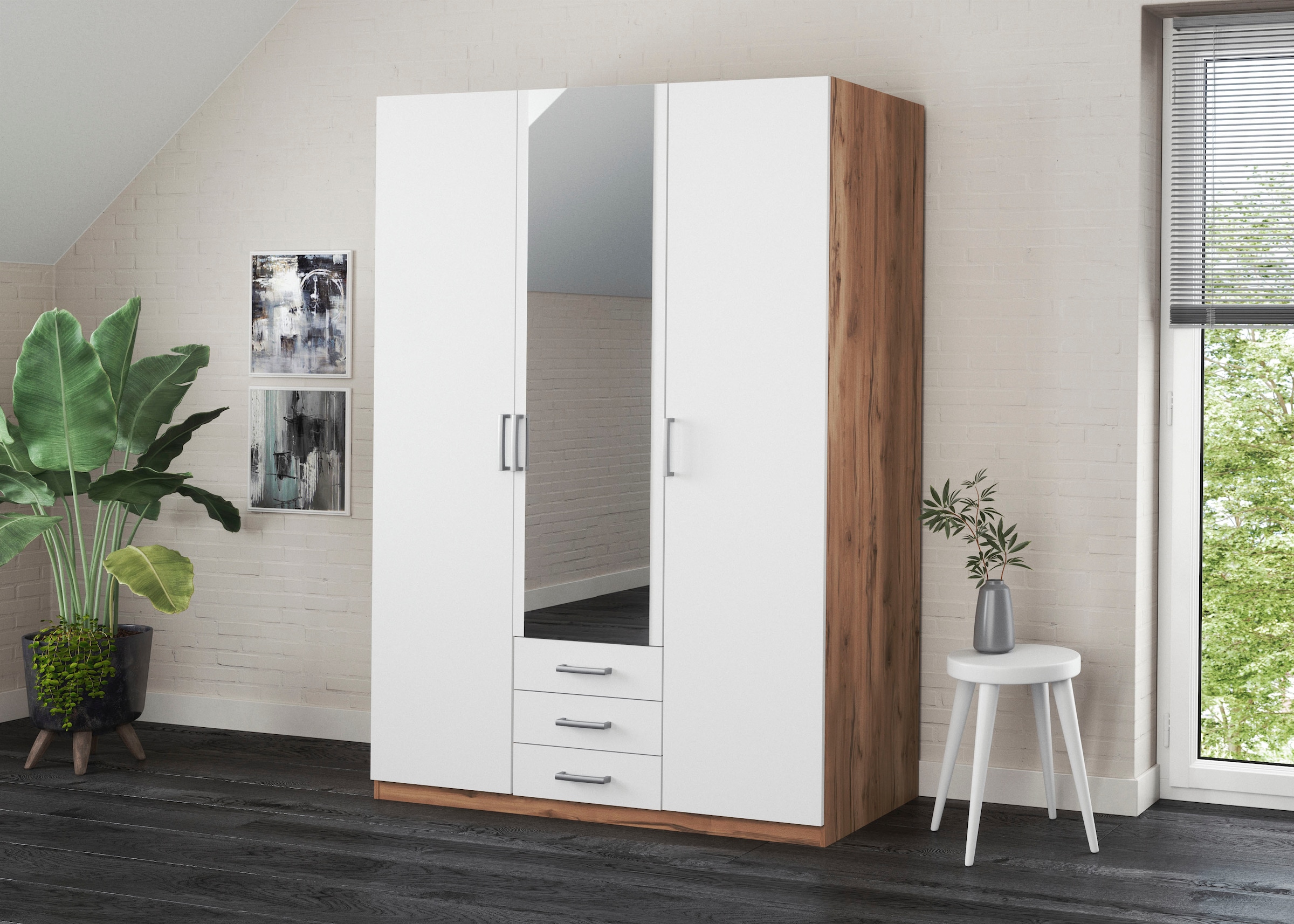 priess Kleiderschrank "Amsterdam", mit oder ohne LED-Beleuchtung günstig online kaufen