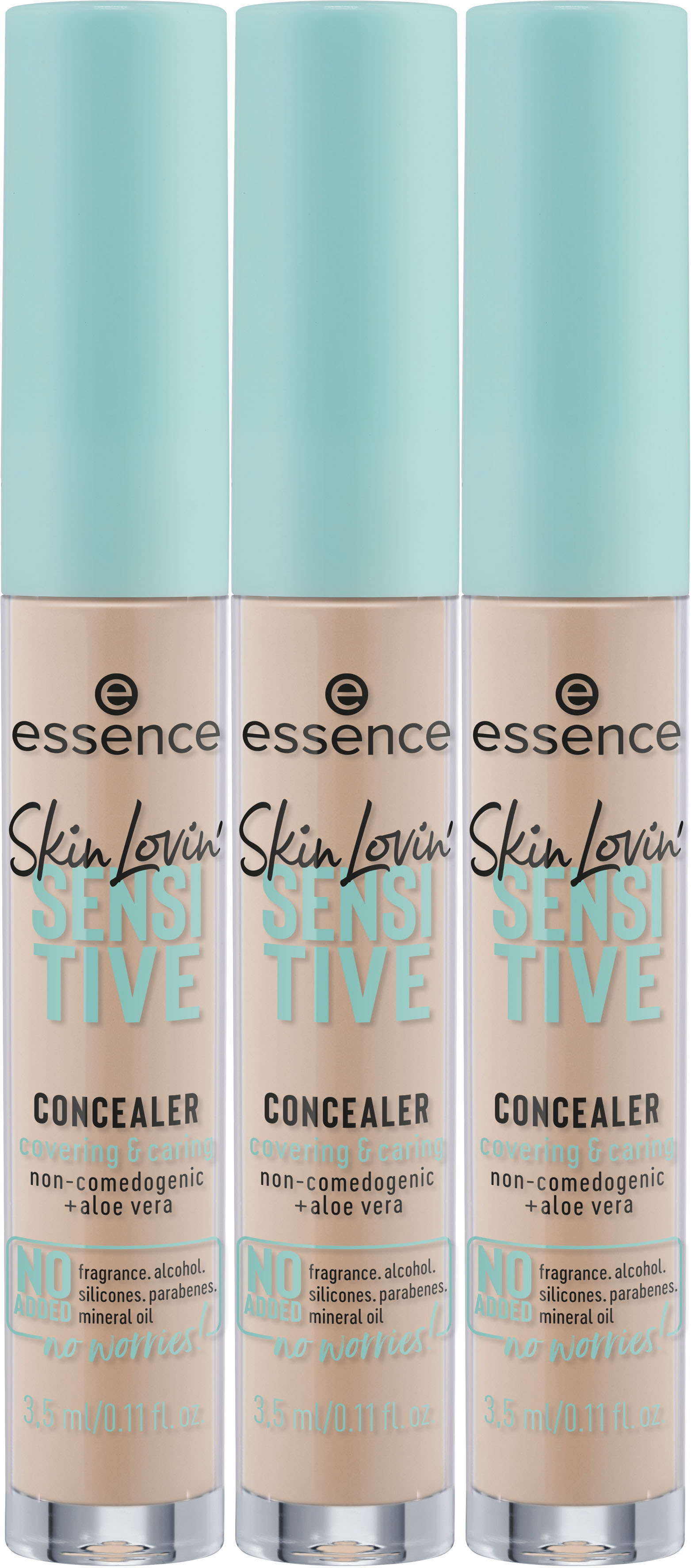 Essence Concealer »Skin Lovin' SENSITIVE CONCEALER«, (Set, 3 tlg.)