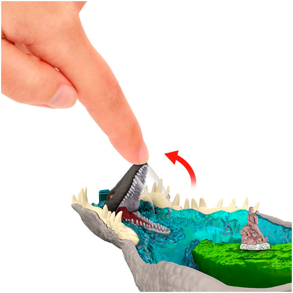 Mattel® Spielfigur »Jurassic World, Rebirth, Micro Compact Spinosaurus«, mit interaktiven Funktionen