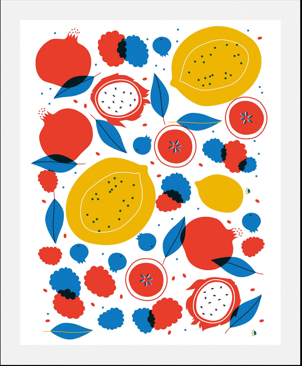 queence Bild »Filou«, Obst-Obst Bilder-Essen-Lebensmittel-Kunst-Abstrakt-Fi günstig online kaufen