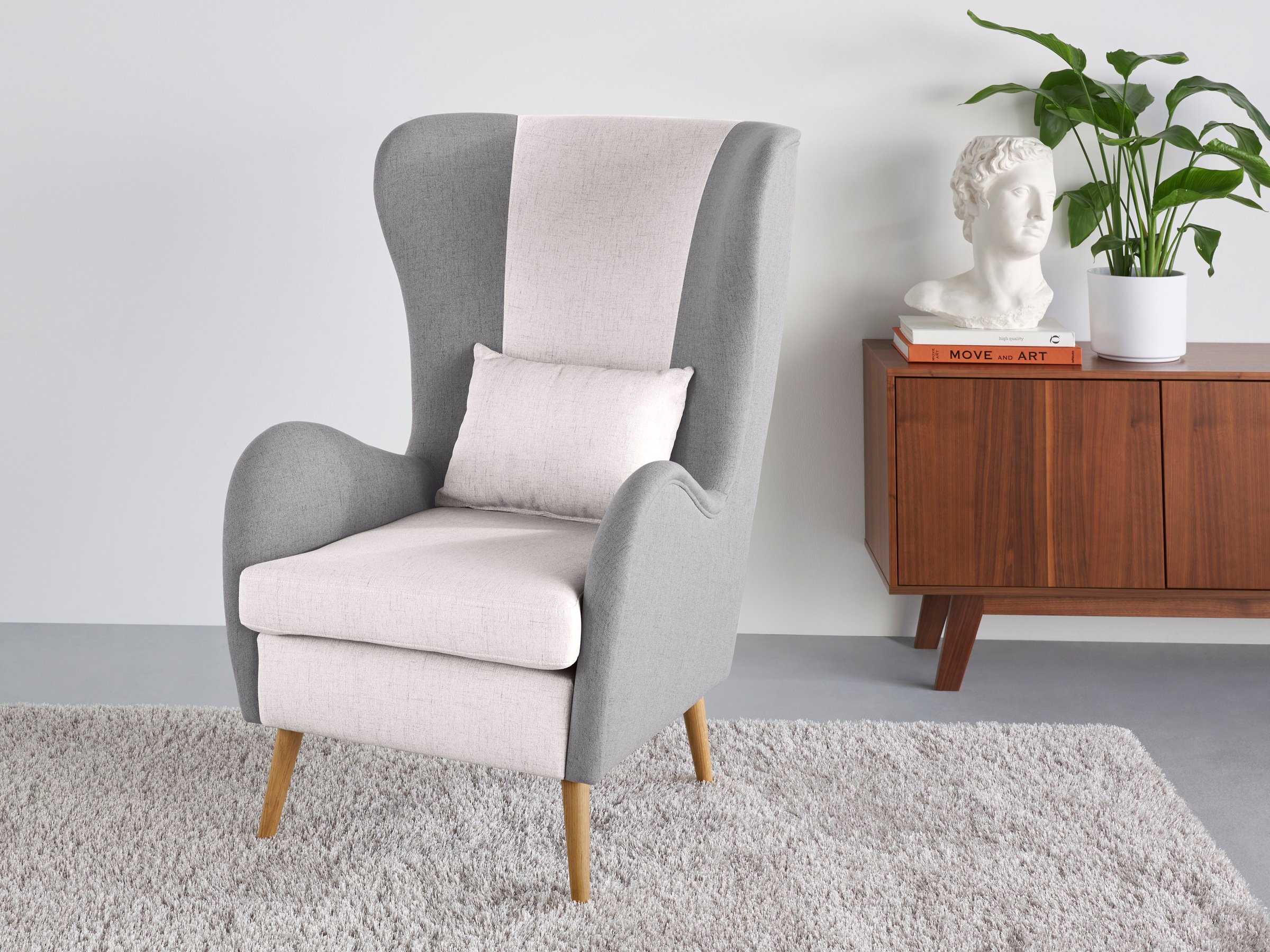 Guido Maria Kretschmer Home&Living Sessel »Salla Bezug Bouclé oder Struktur günstig online kaufen