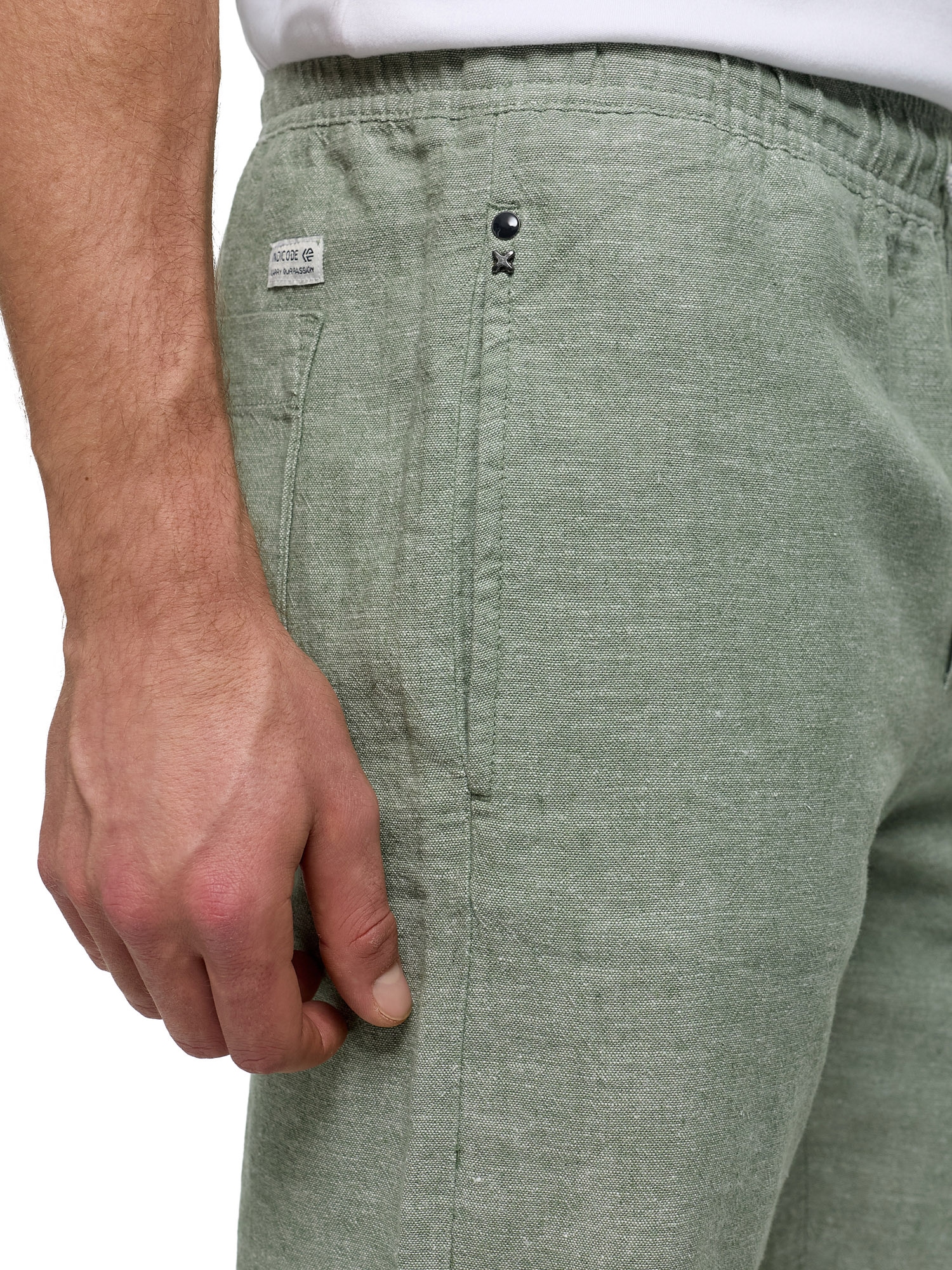 Indicode Leinenhose »INLeoni Shorts«