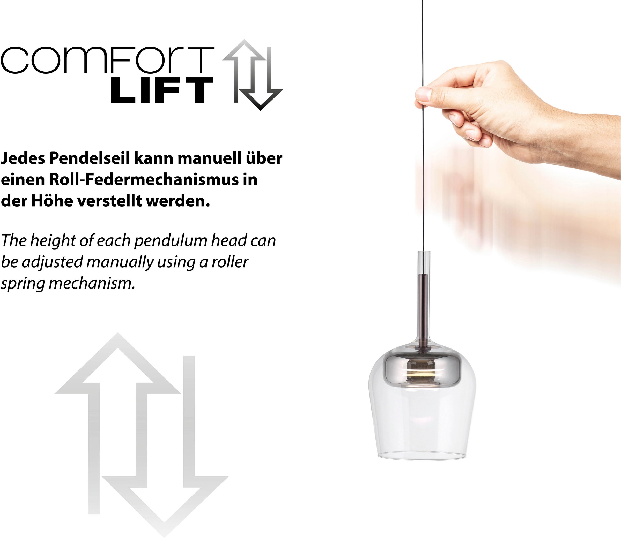 Neuhaus Q SMART HOME LIGHTS LED Pendelleuchte »Q-KON« LED-Board 1 Stk. warmweiß - kaltweiß