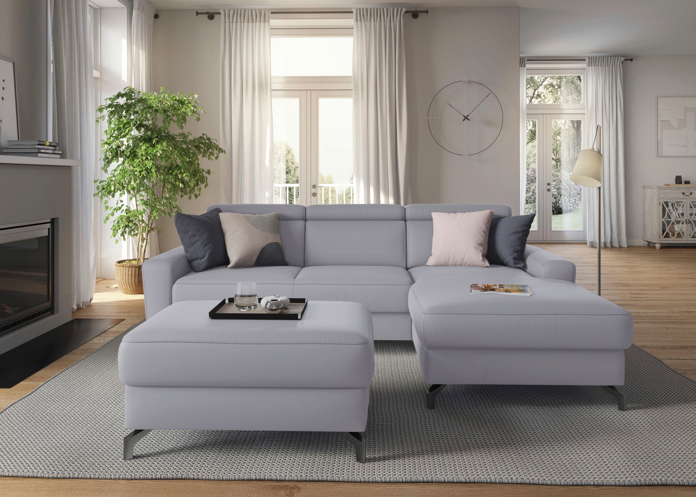 sit&more Ecksofa »Scarlett L-Form«, inklusive Kopfteilverstellung, wahlweis günstig online kaufen
