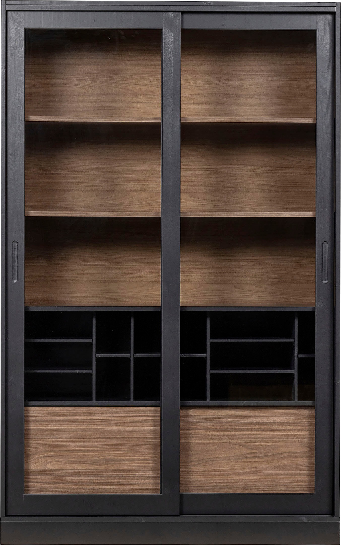 WOOOD Vitrine »James«, mit Glas, viel Stauraum, H 200 cm x B 125 cm günstig online kaufen