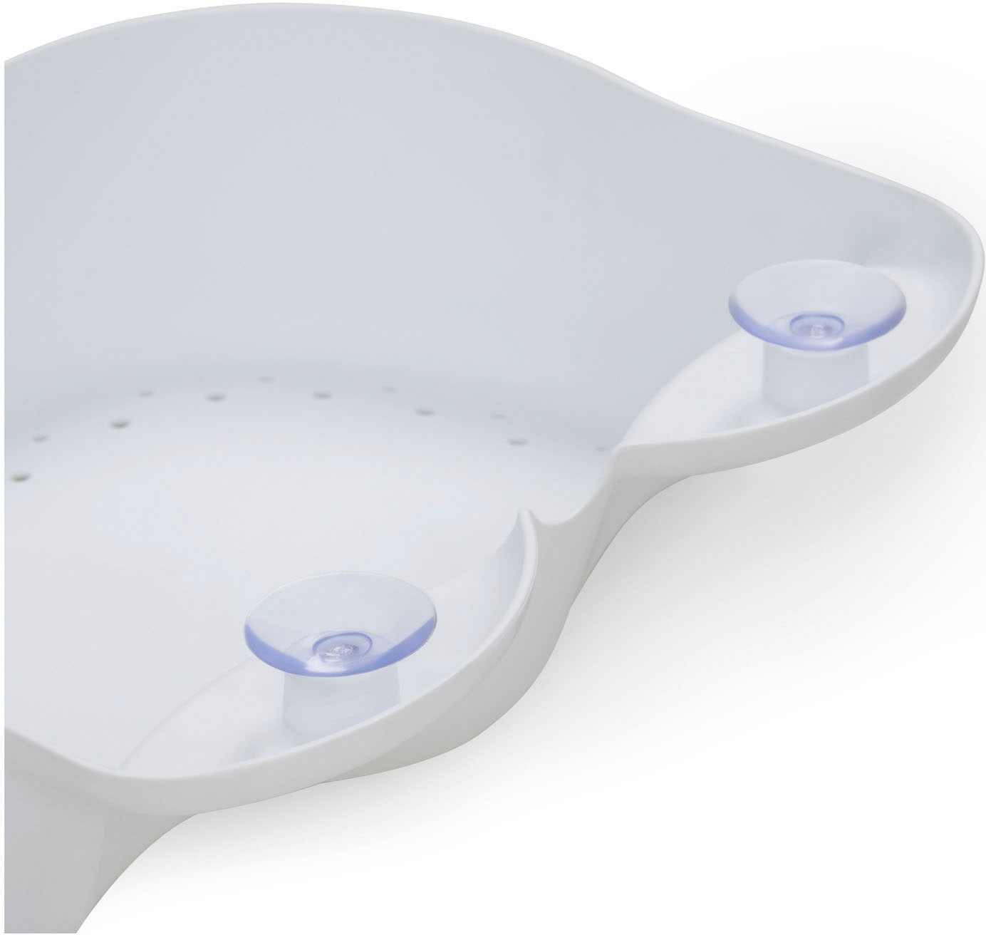 Hauck Babybadewanne »Wash N Fold L, White/Stone«, Faltbadewanne mit Wassertemperaturmessung am Ablaufstopfen