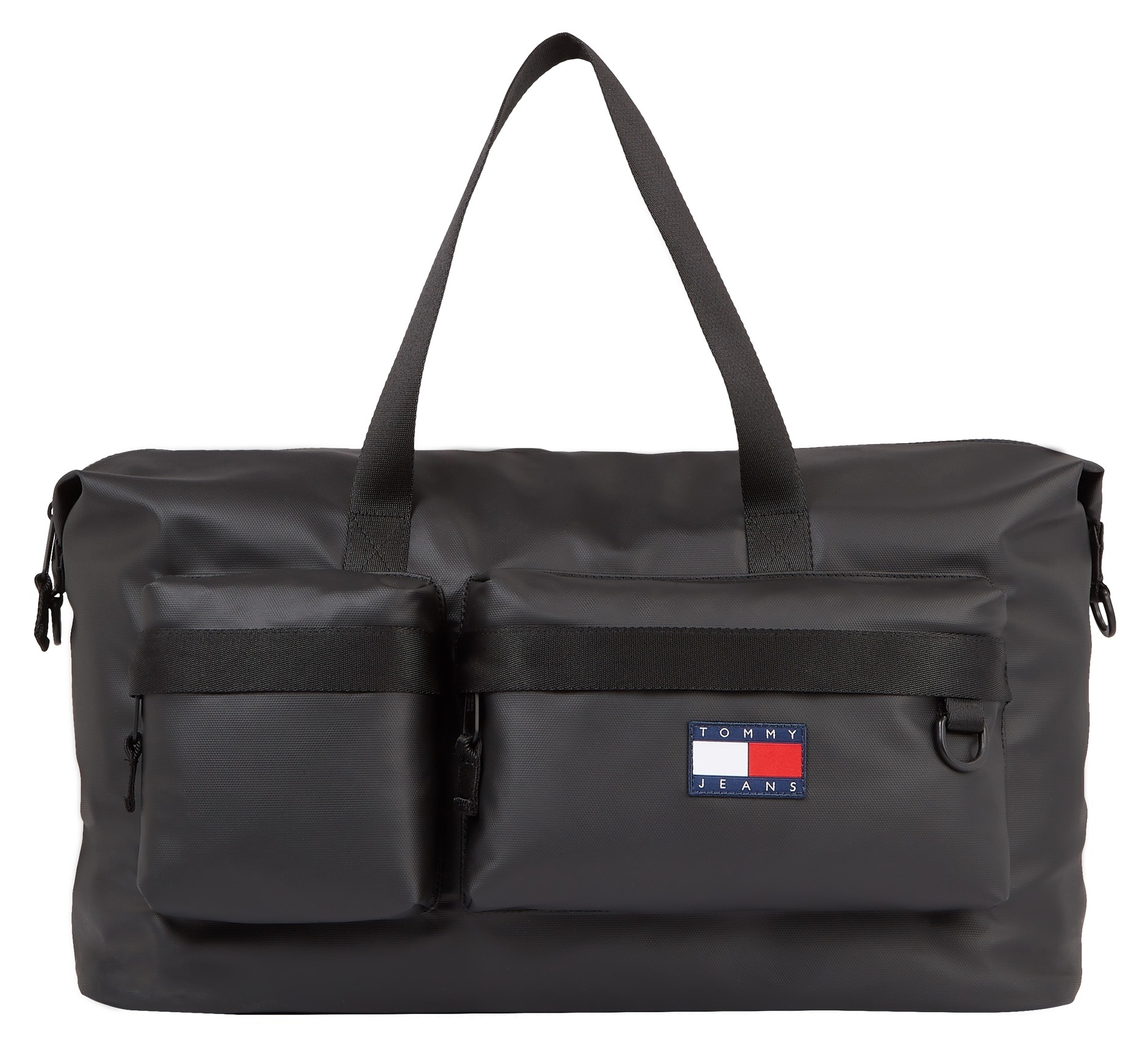 Weekender „TJM DLY ELEV DUFFLE“, mit TH-Emblem vorne, Gr. B/H/T: 49 cm x 30 cm x 24 cm, schwarz