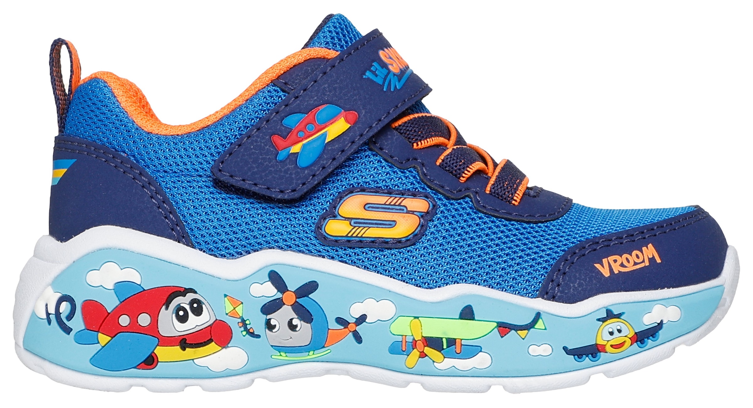 Skechers Sneaker »PLAY SCENE«, Freizeitschuh mit bedruckter Sohle, Größenschablone zum Download