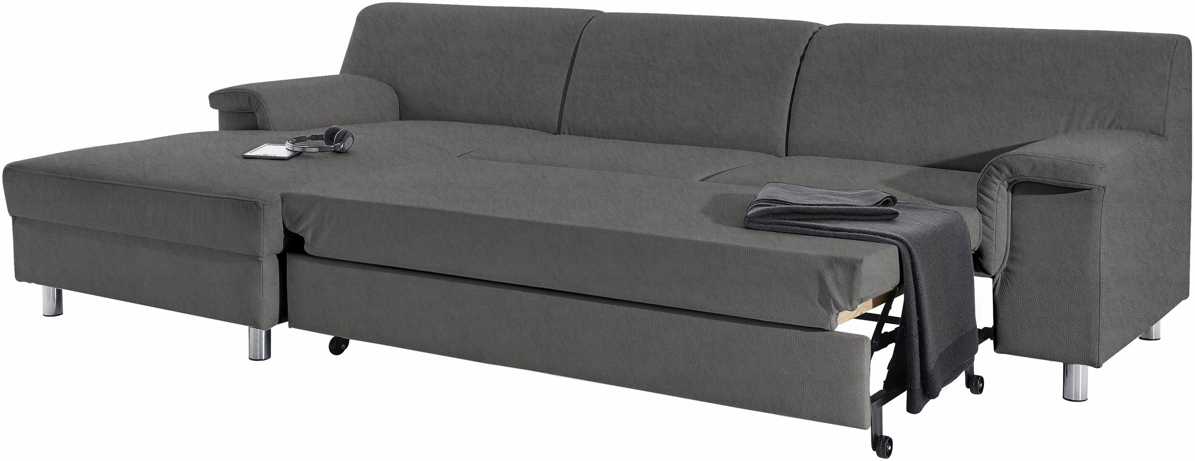DOMO collection Ecksofa »Jamie, modern und elegant, Fußhöhe 9cm, L-Form,« w günstig online kaufen