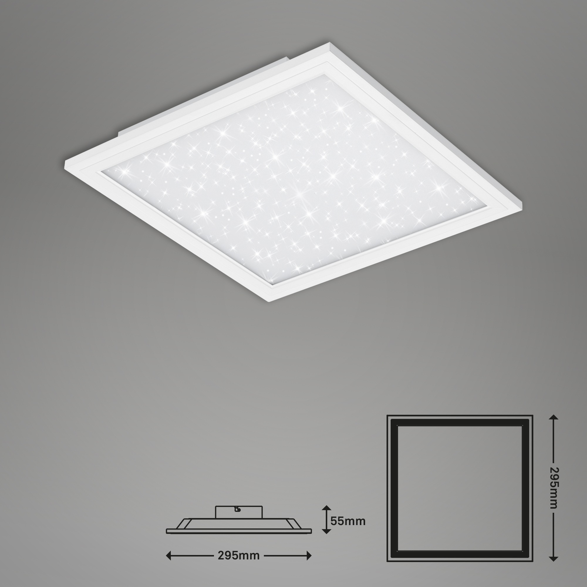 Briloner Leuchten LED Panel »PALLAS« mit Fernbedienung